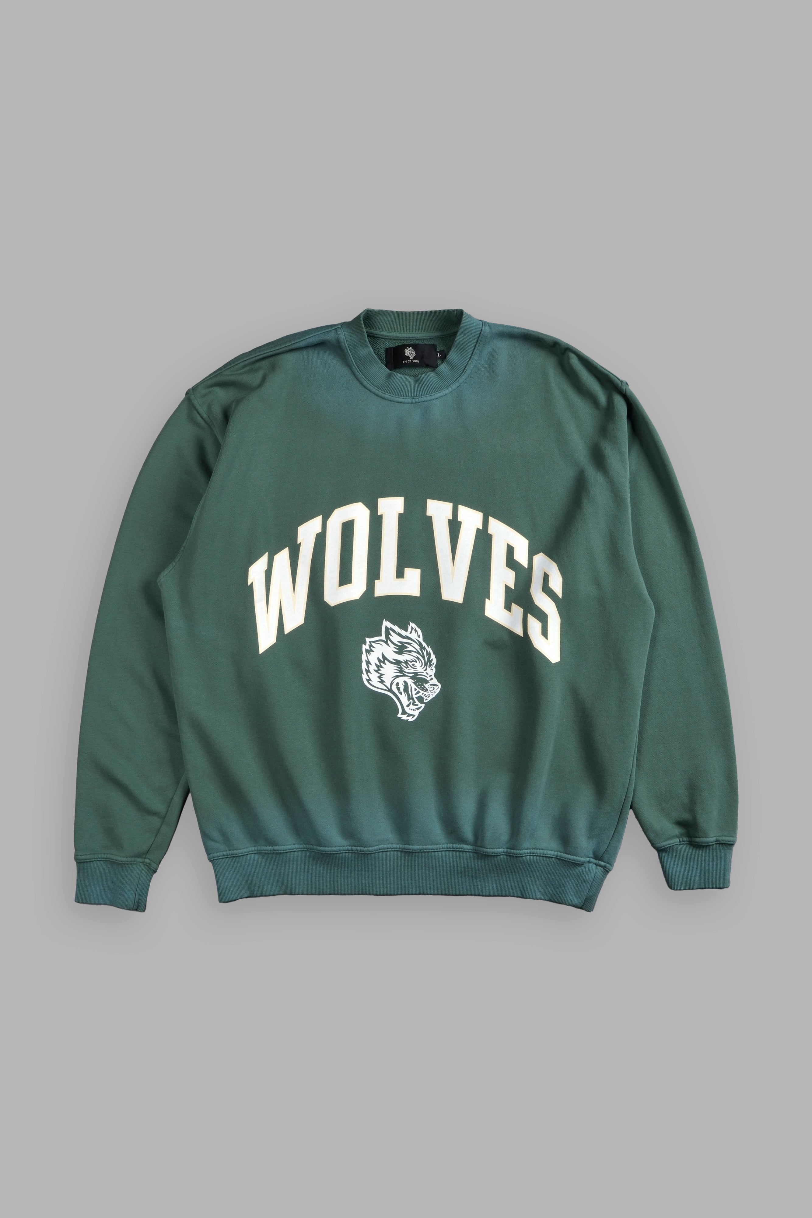 Loyalty London Unisex Crewneck in Hunter Green Driftwash