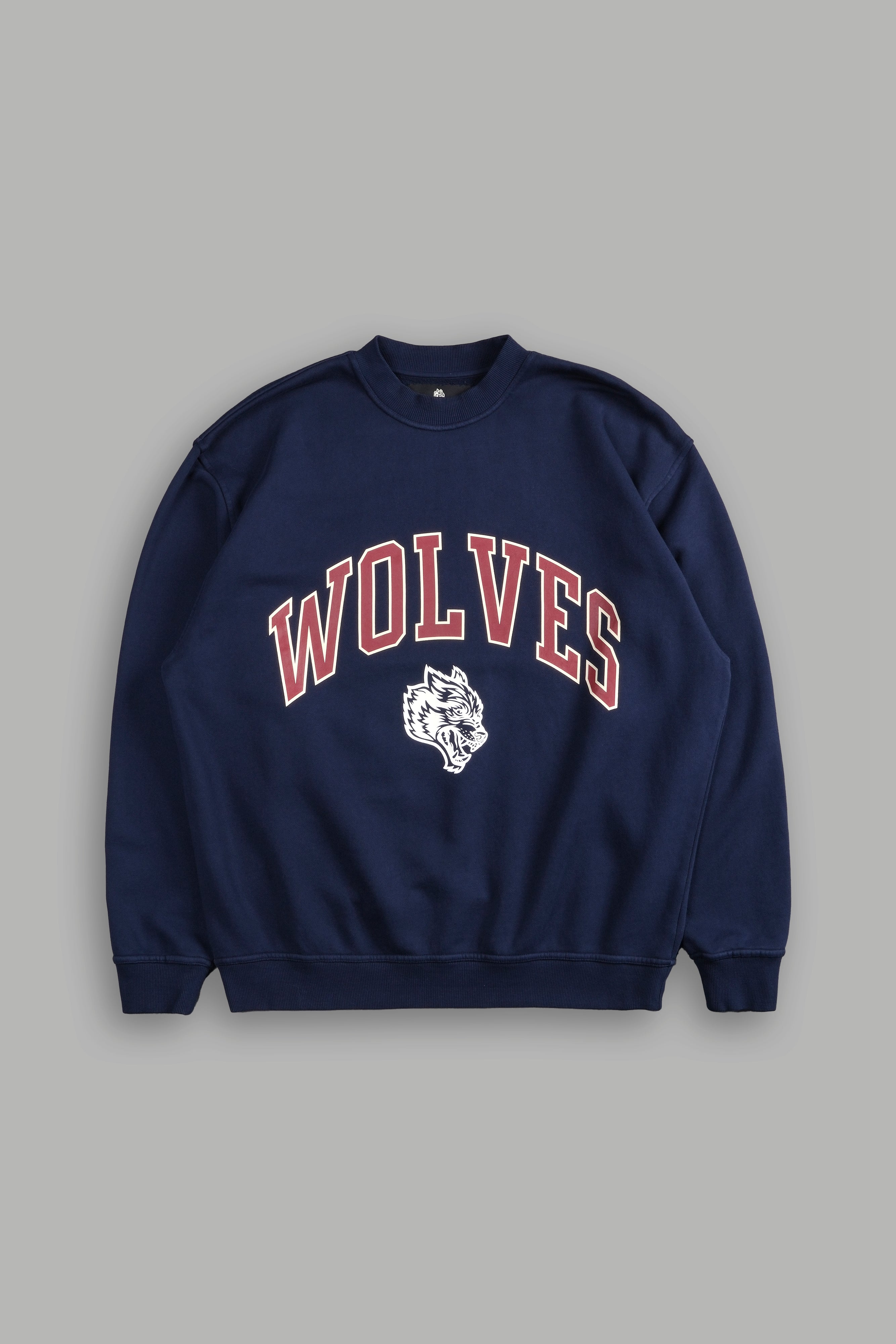 Loyalty London Unisex Crewneck in Navy/Maroon