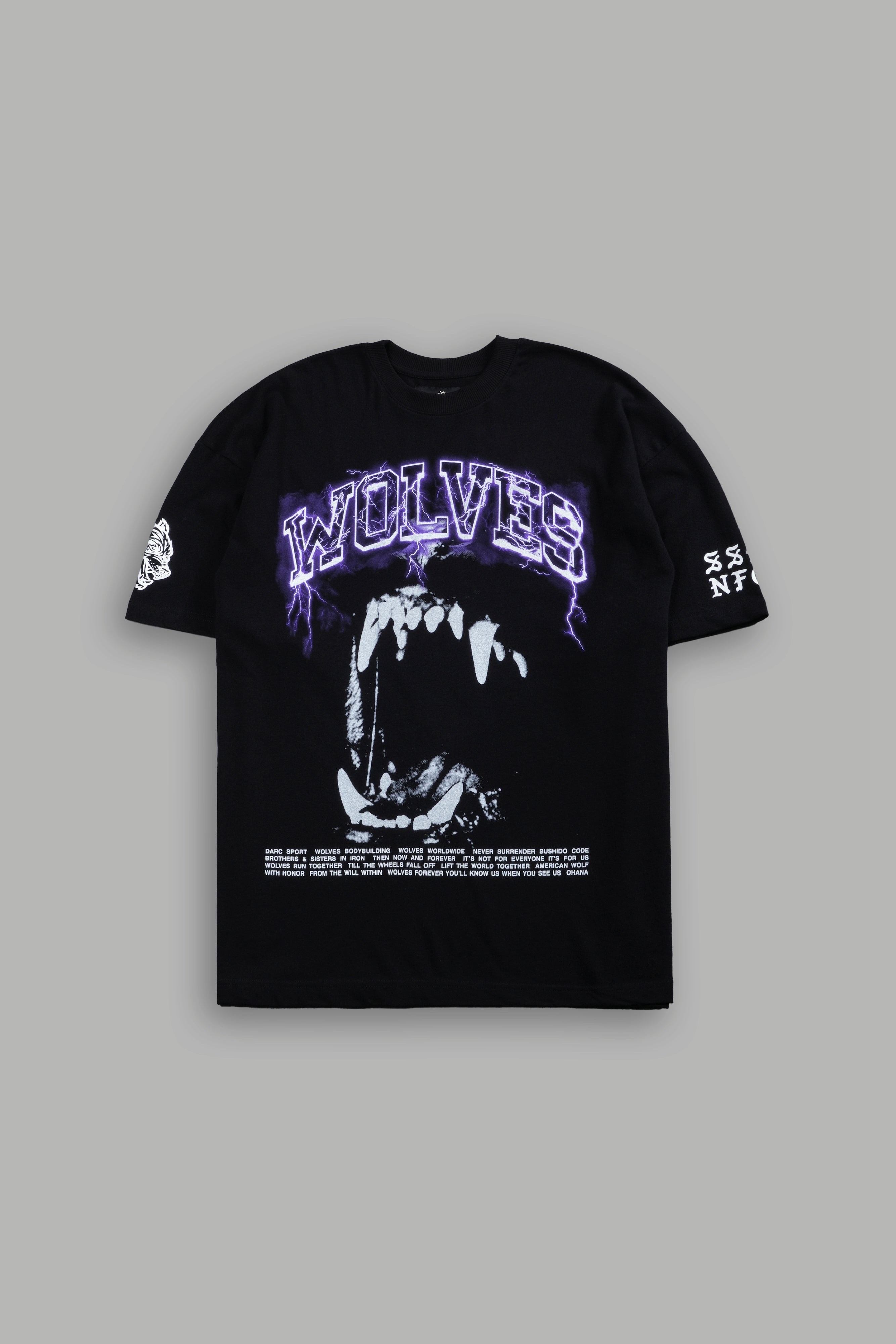 Blood Thunder Premium Oversized Tee in Black