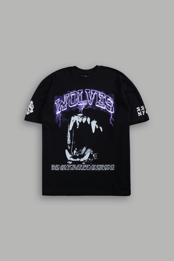 Blood Thunder Premium Oversized Tee in Black