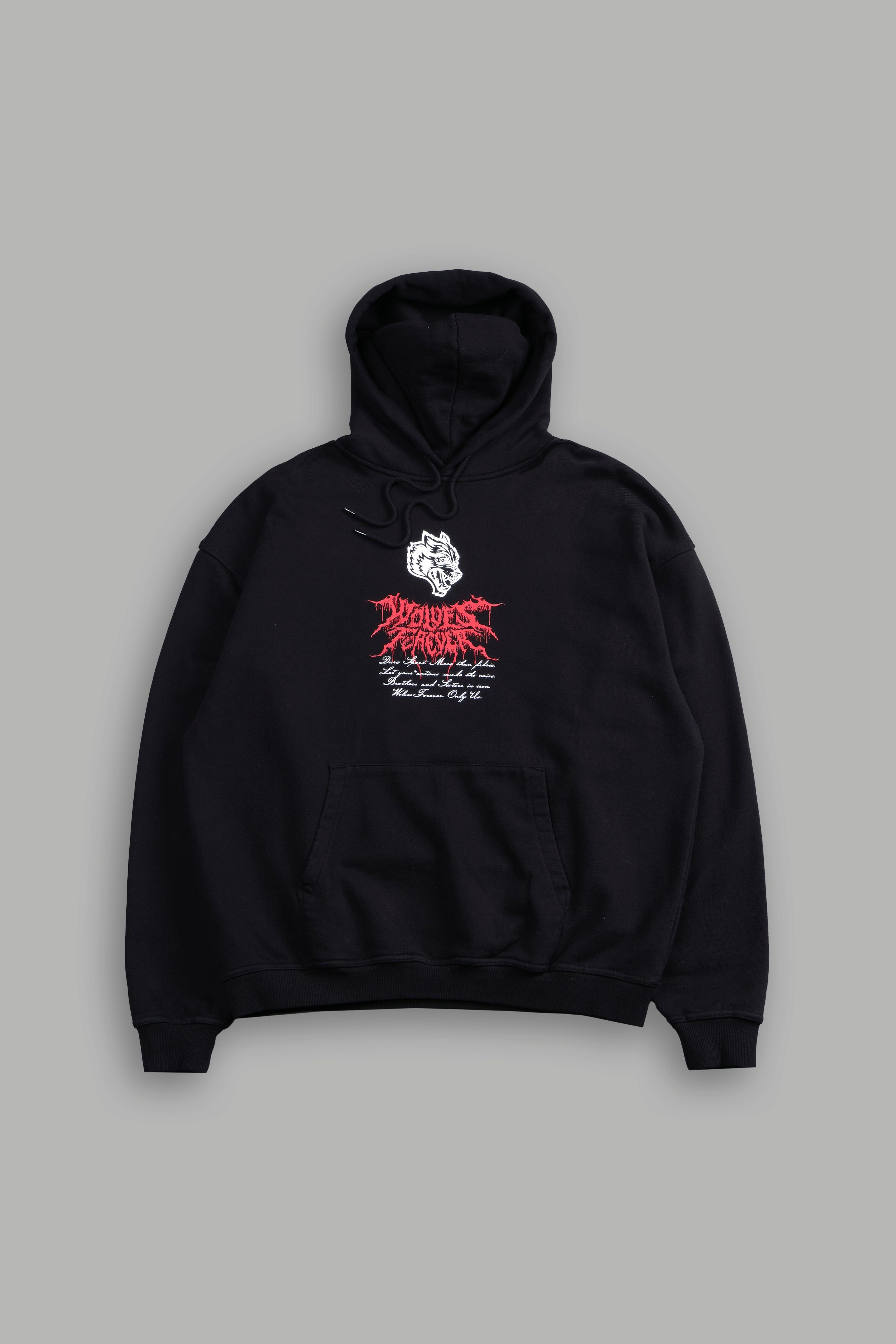 Jack Hammer "Grunge" Hoodie in Black