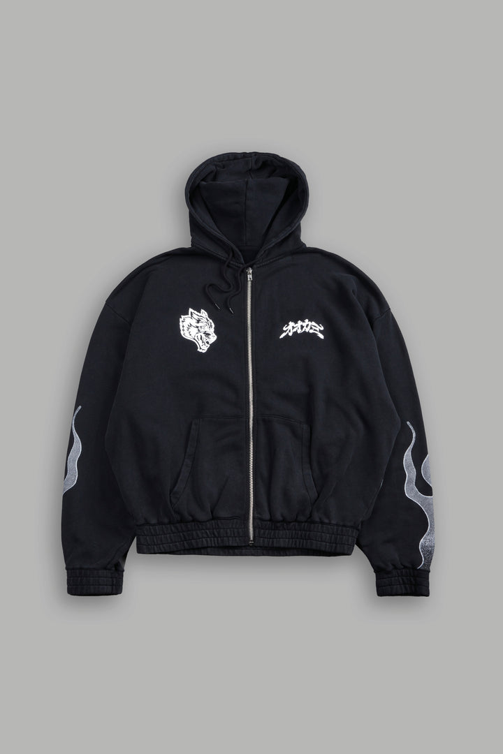 Our Code Chambers Zip Hoodie in Black