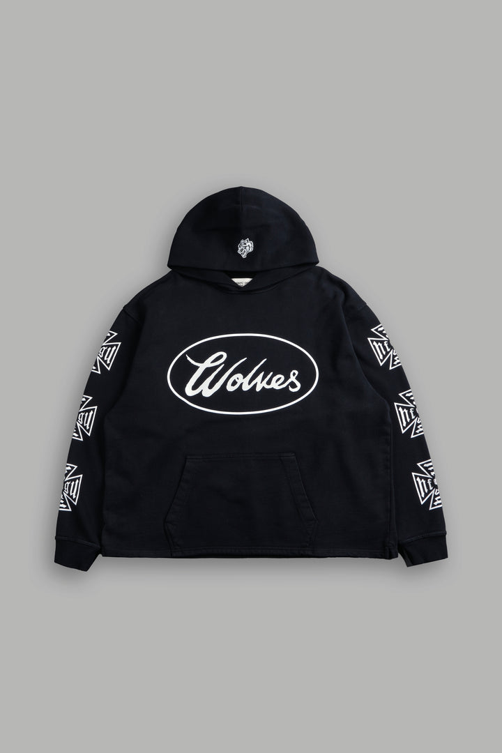 True to Our Core "Moaty" Hoodie in Black Drift Wash