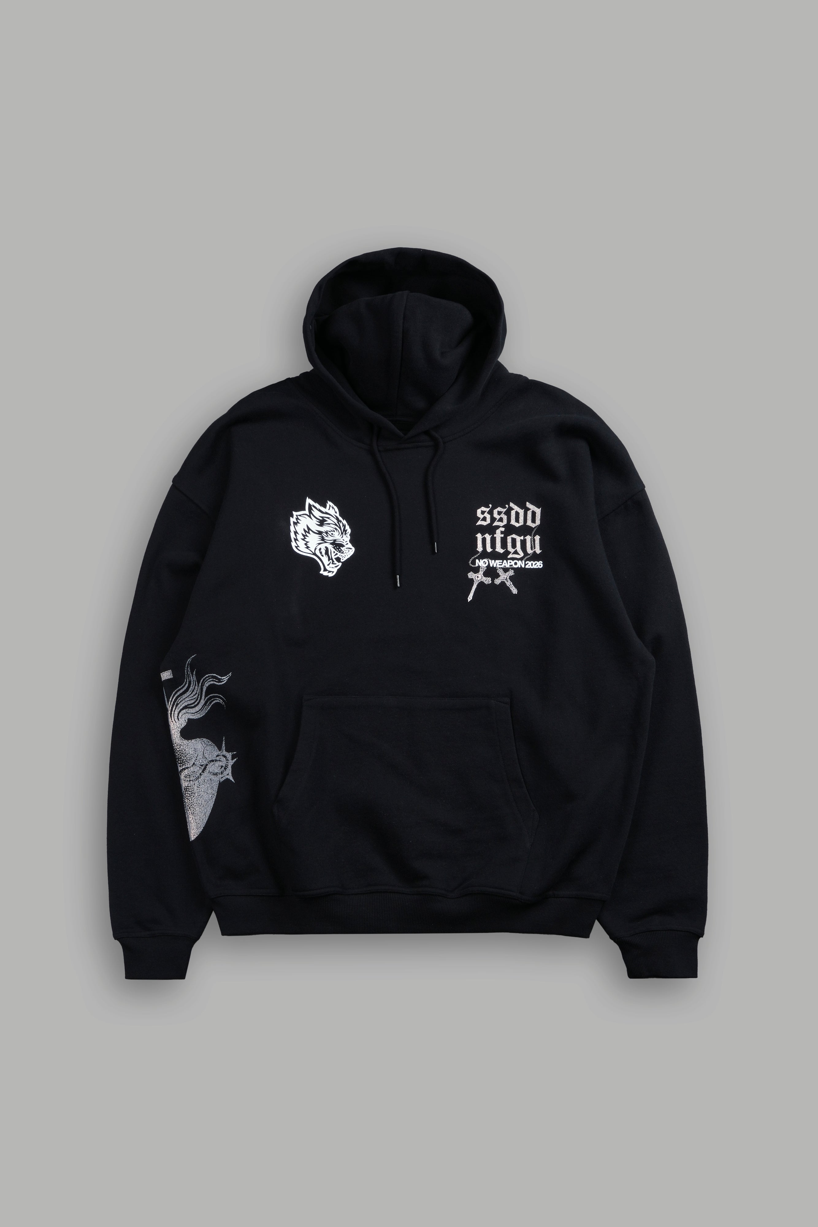 The Fallen "Grunge" Hoodie in Black