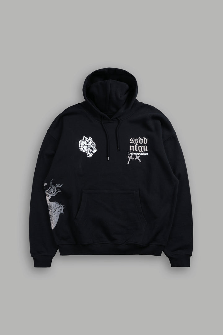 The Fallen "Grunge" Hoodie in Black