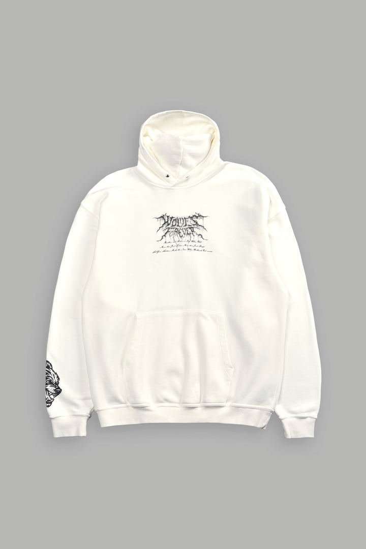 Demon Knight "Pierce" Hoodie in Cream