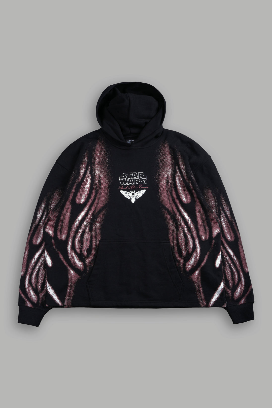 Dark Flame Moaty Hoodie in Black