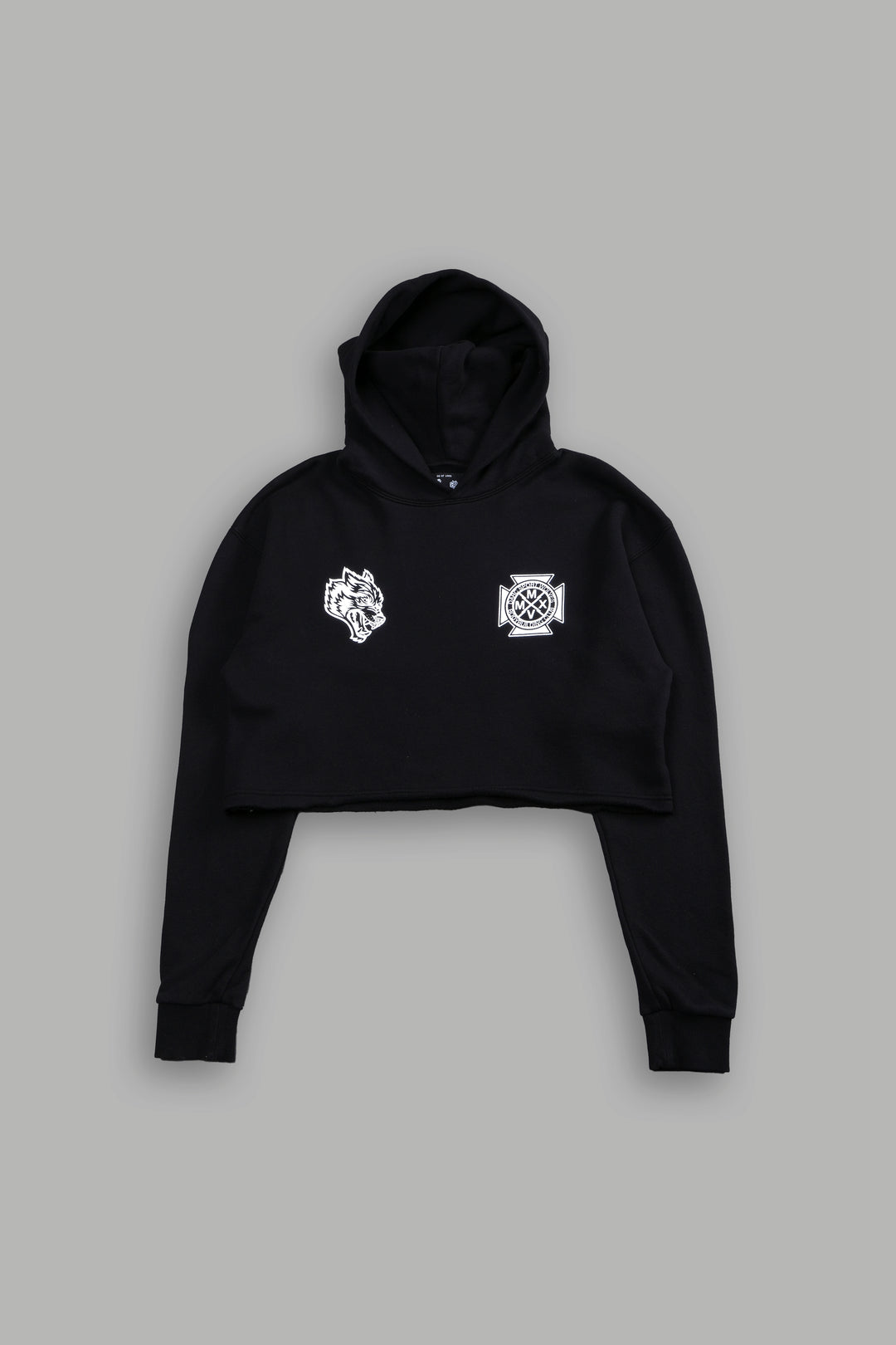 Ride The Lightning "Wyoming" (Cropped) Hoodie in Black