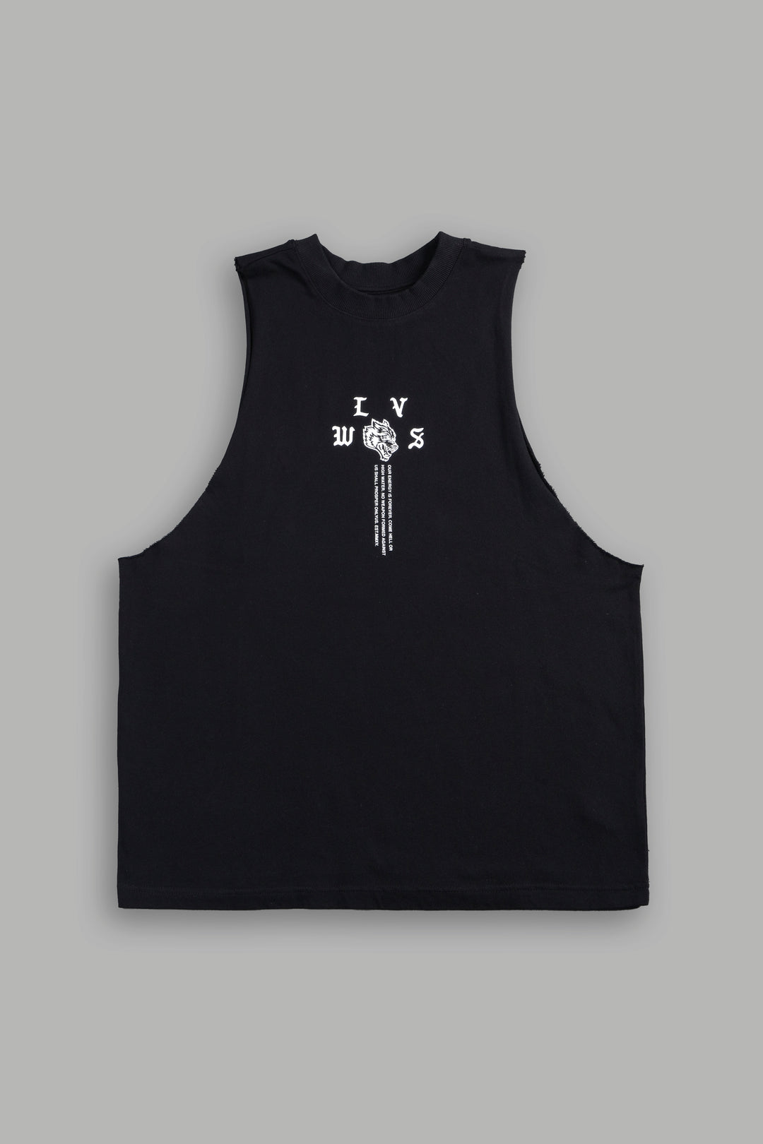 Dama De Las Rosas Tommy Muscle Tee In Black