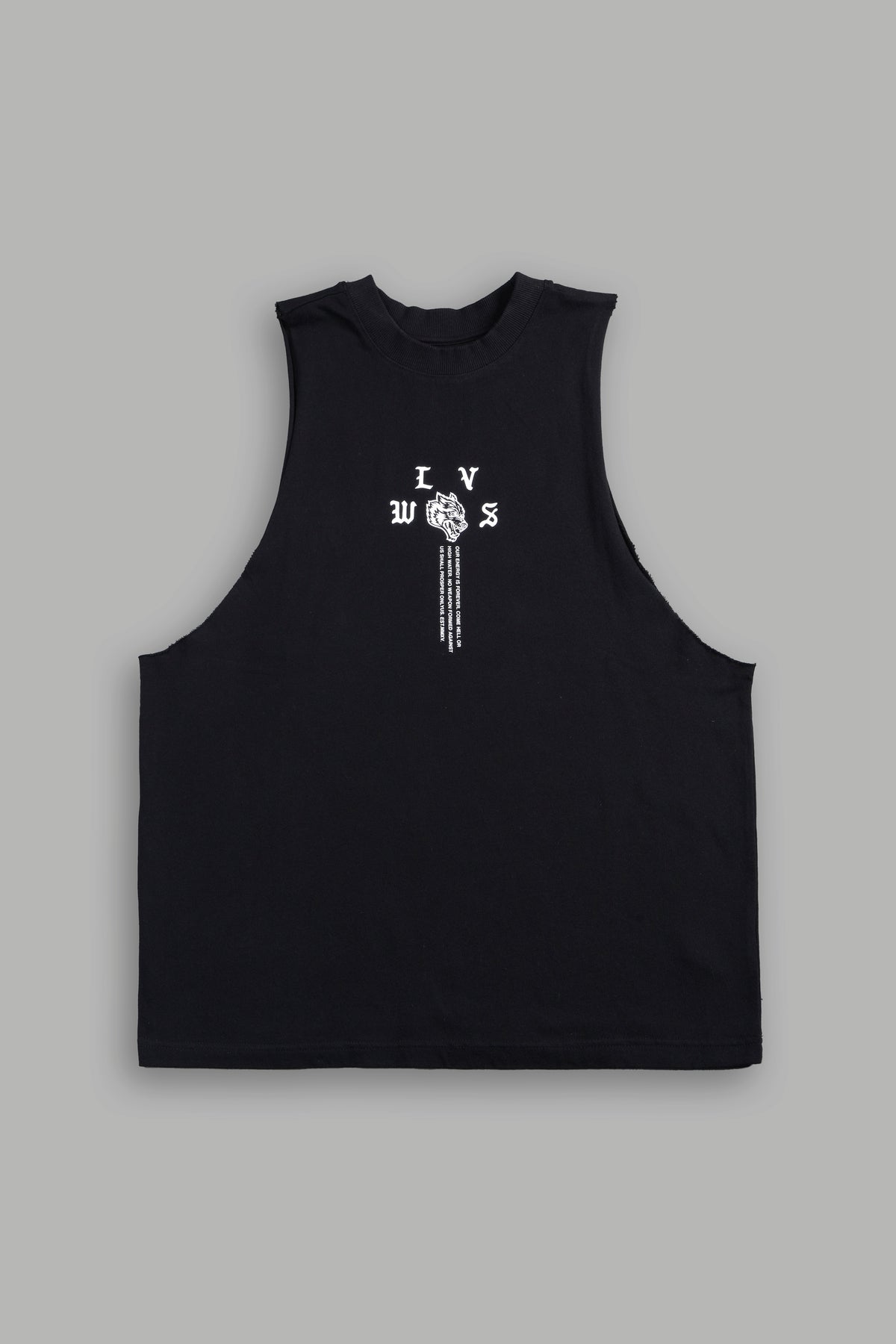Dama De Las Rosas Tommy Muscle Tee In Black