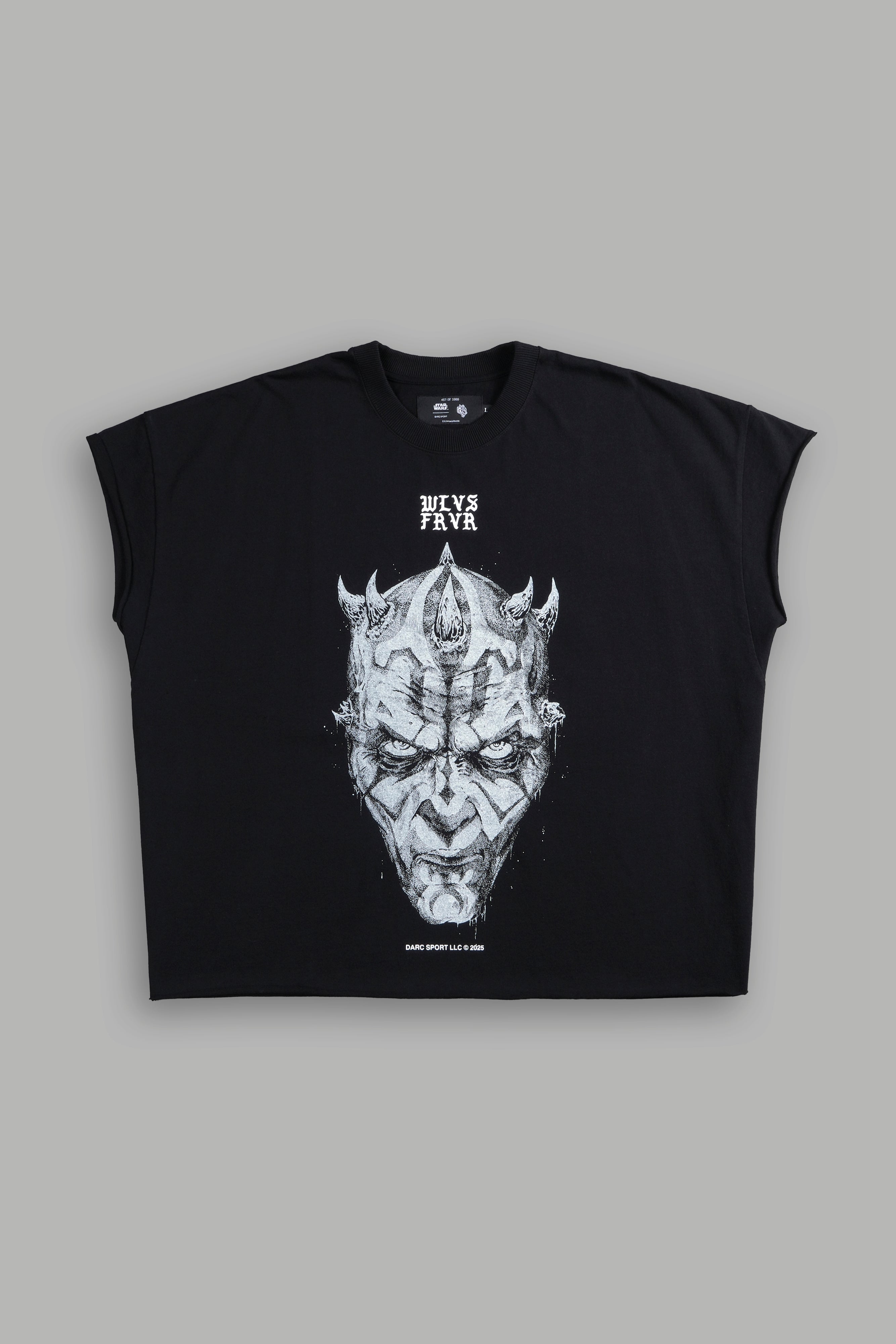 Dark Apprentice "Grunge" Cut Off Tee in Black
