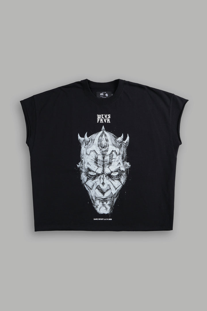 Dark Apprentice "Grunge" Cut Off Tee in Black