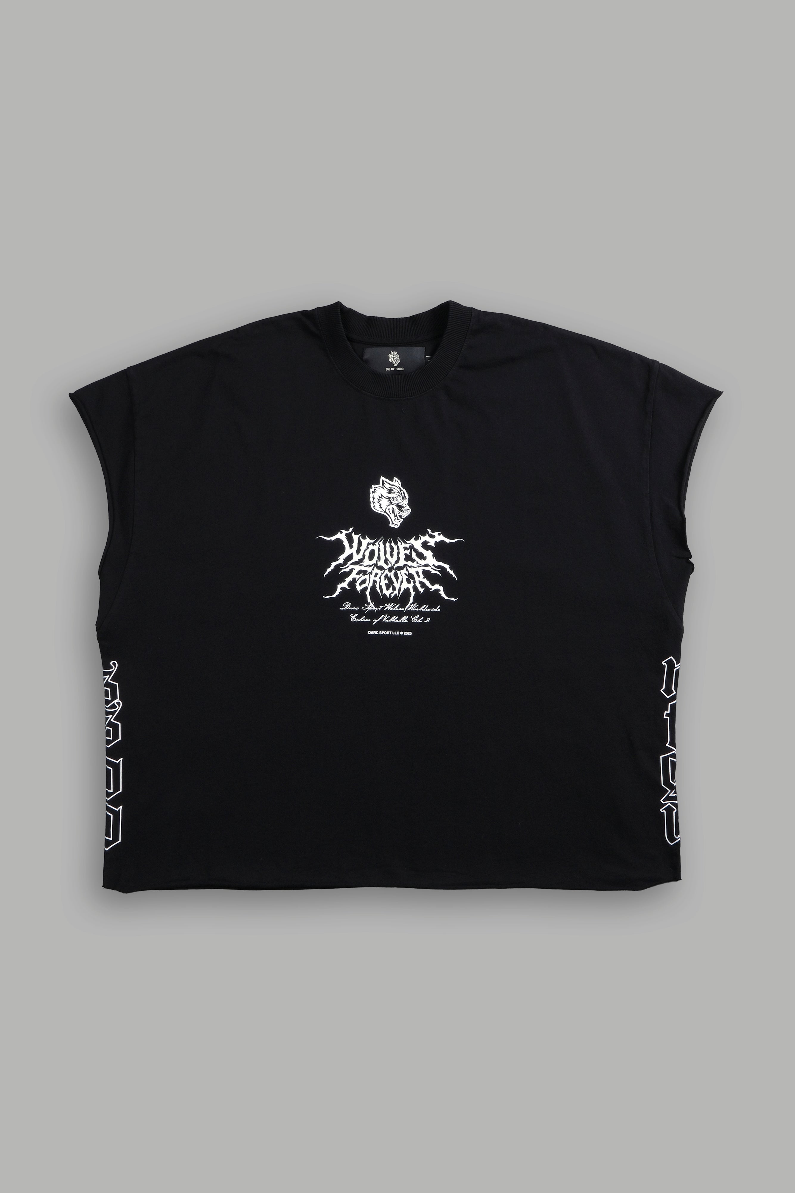 Darc Wings "Grunge" Cut Off Tee in Black