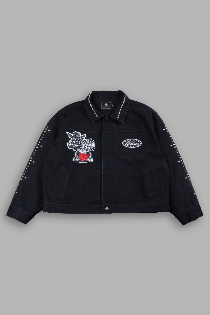 Wolves Heritage Jax Denim Jacket In Black