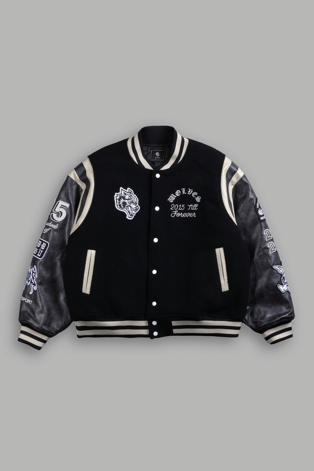 10 Years Purnell Letterman Jacket in Black