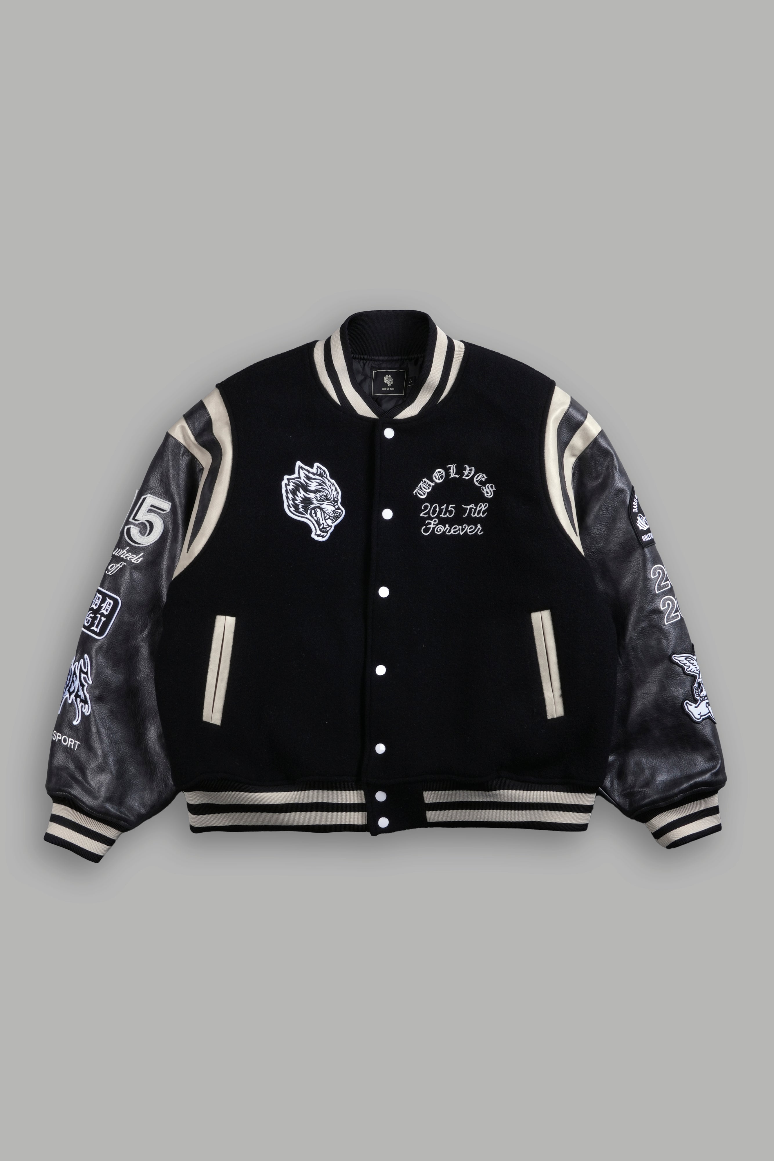 10 Years Purnell Letterman Jacket in Black