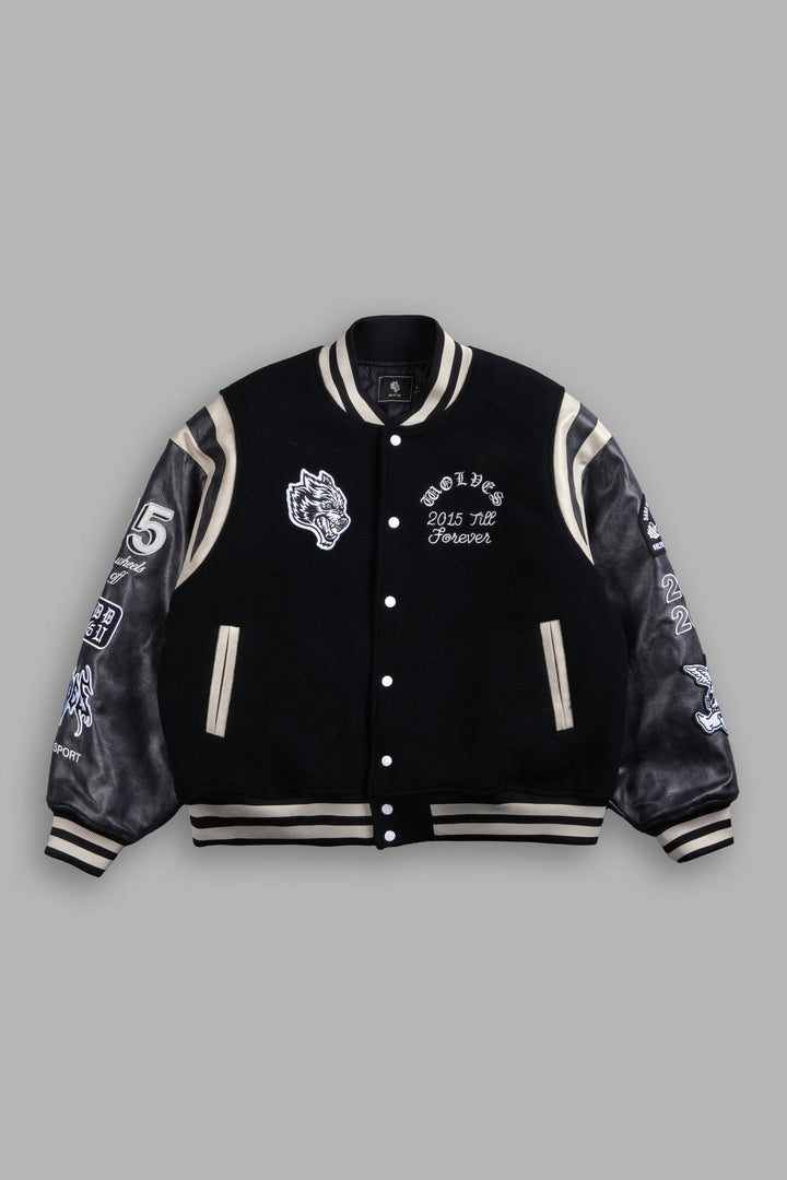 10 Years Purnell Letterman Jacket in Black