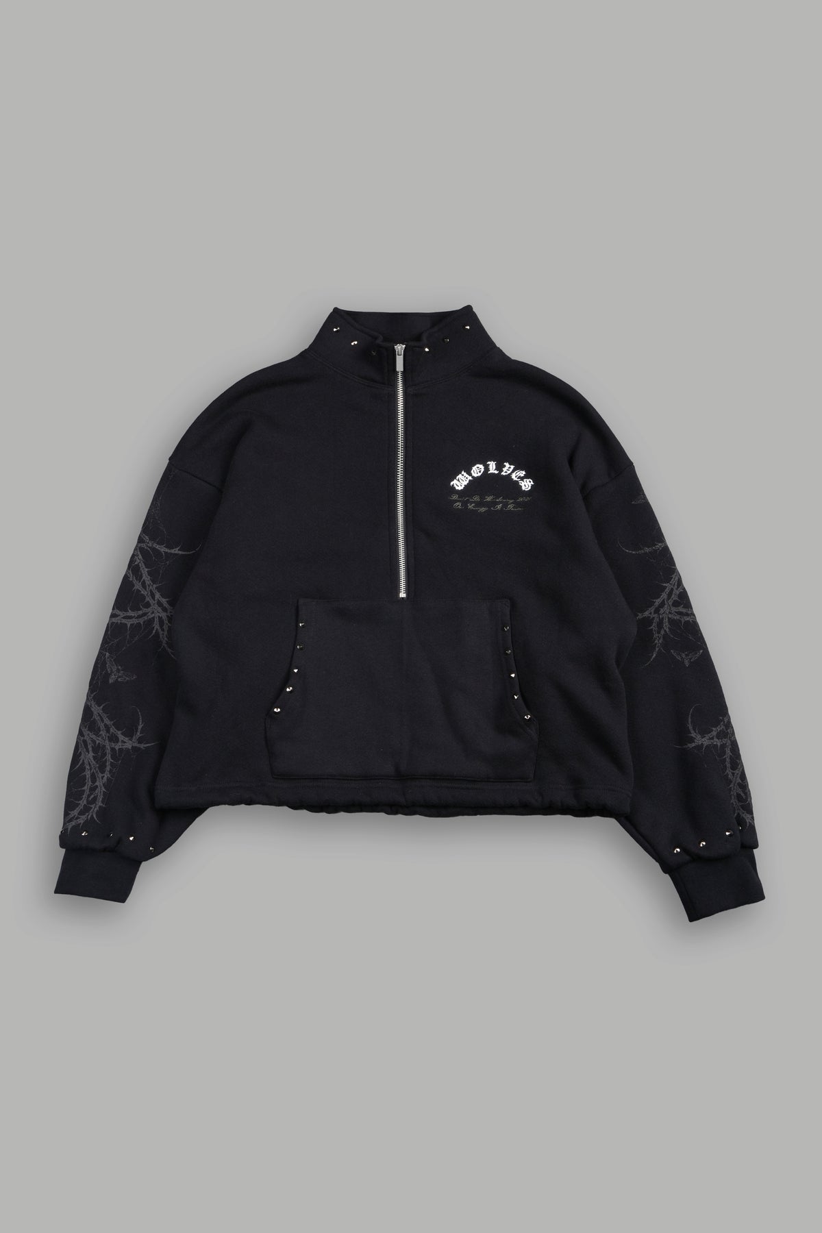 Hesh Chopper Thorns She Everson Mockneck Sweater In Black