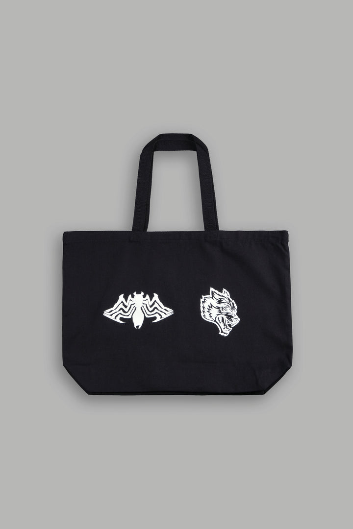 Venom Canvas Tote in Black