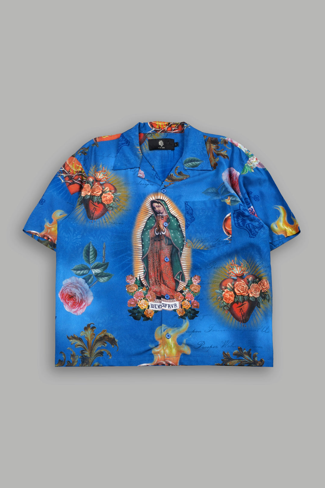 Sacred Path Mid-Length Button Up in Corazon de Fuego