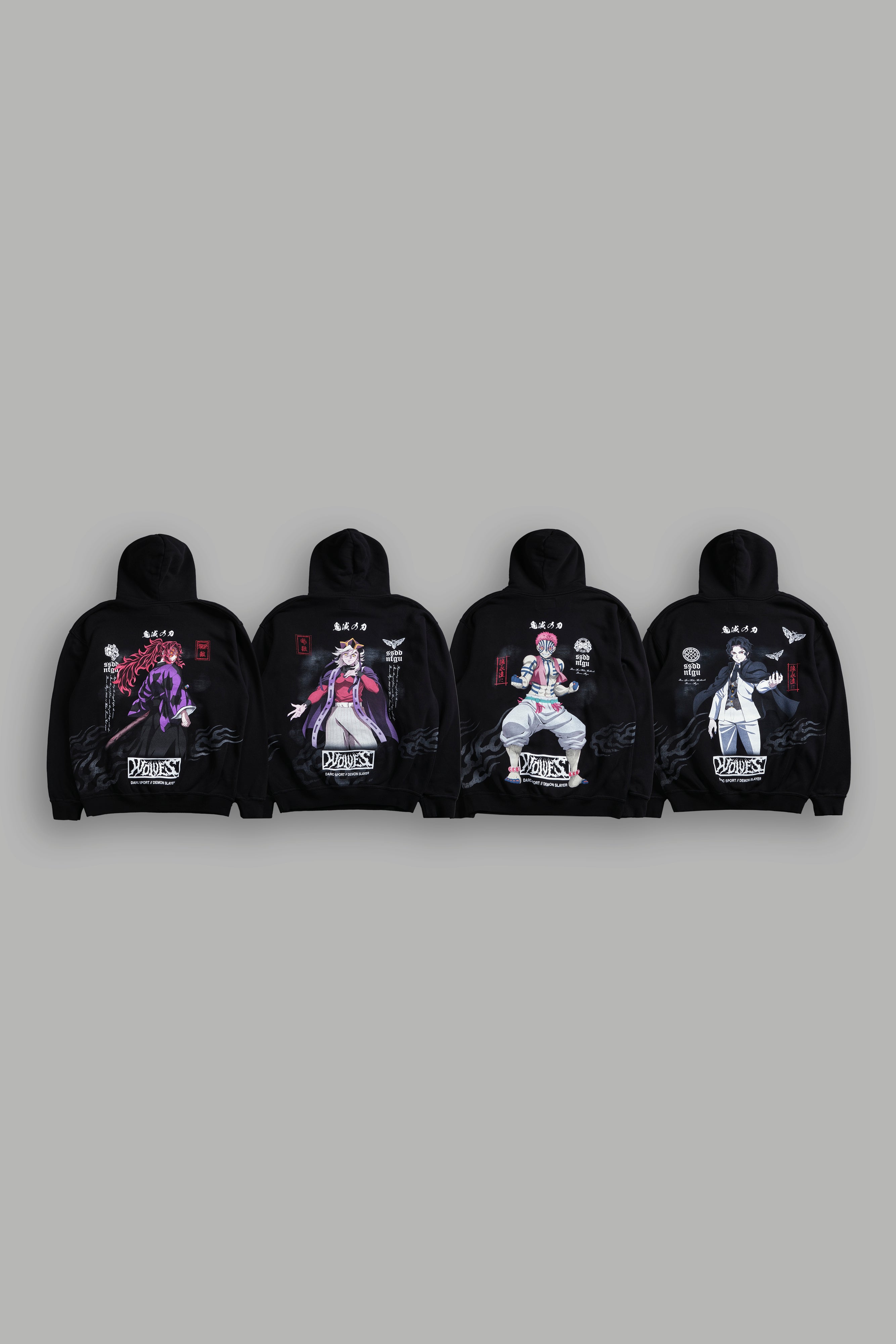 Demon Slayer "Side-By-Side" Hoodie Box Set in Black