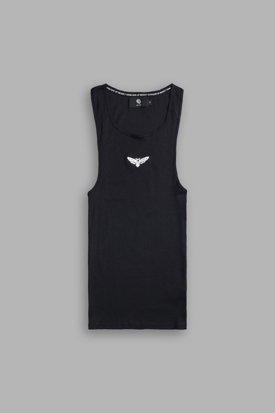 Death Moth "Ribbed" Tank in Black