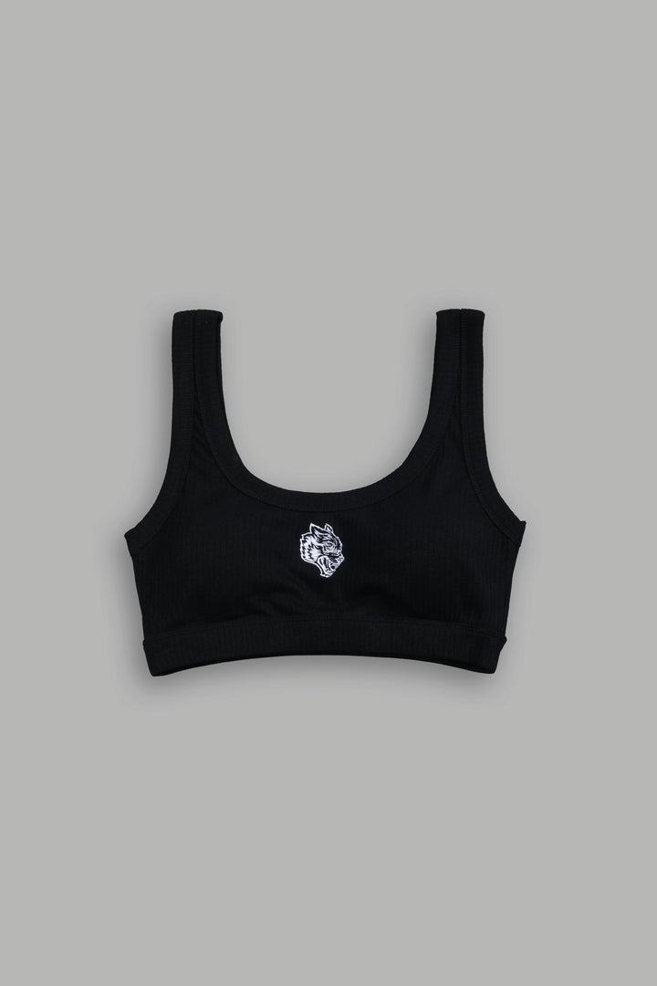 Single Wolf Wellness Bra in Black