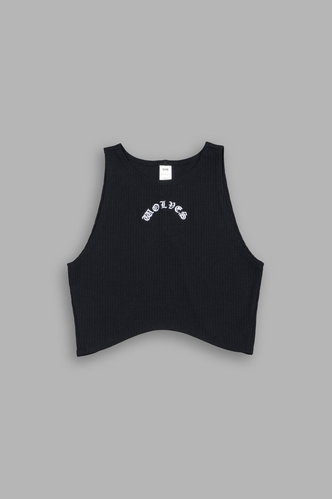 Chopper Rib Curve Tank in Black