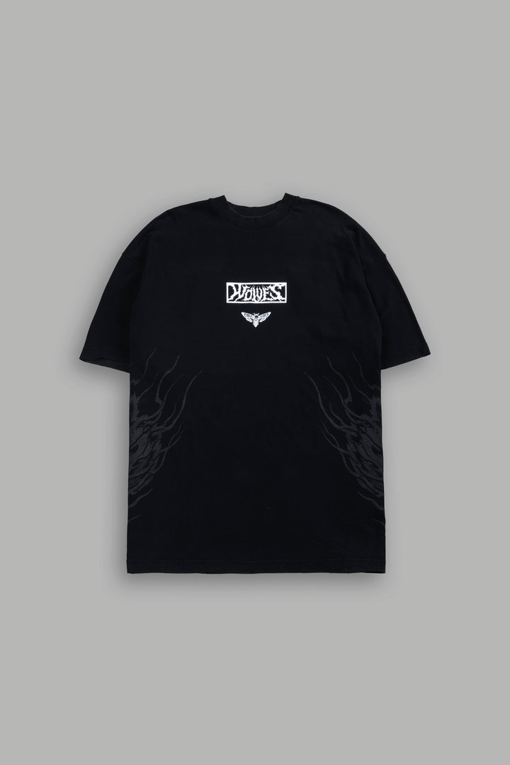 Death's-Head Premium Oversized Tee in Black