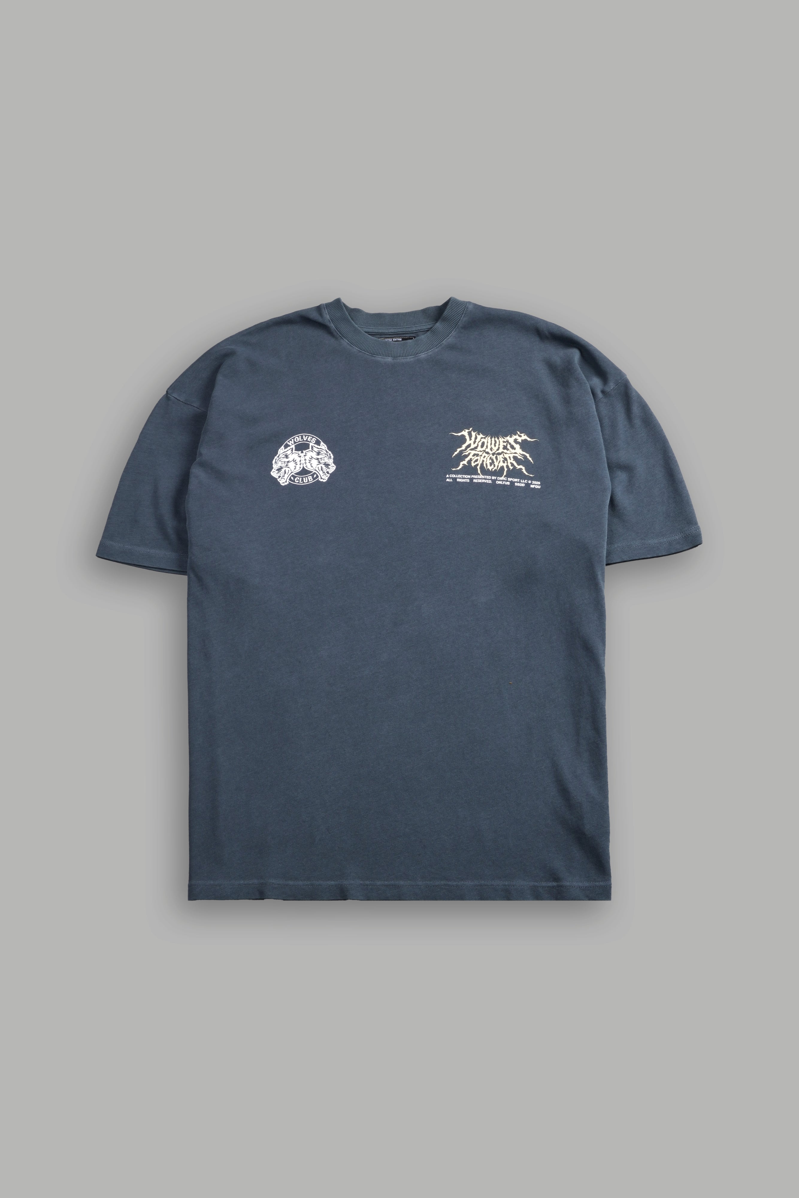 Darkness Descends "Premium" Oversized Tee in Darc Blue