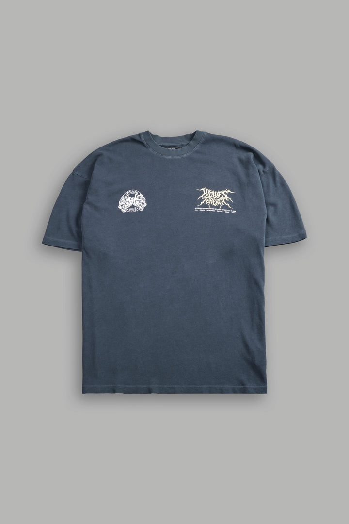 Darkness Descends "Premium" Oversized Tee in Darc Blue