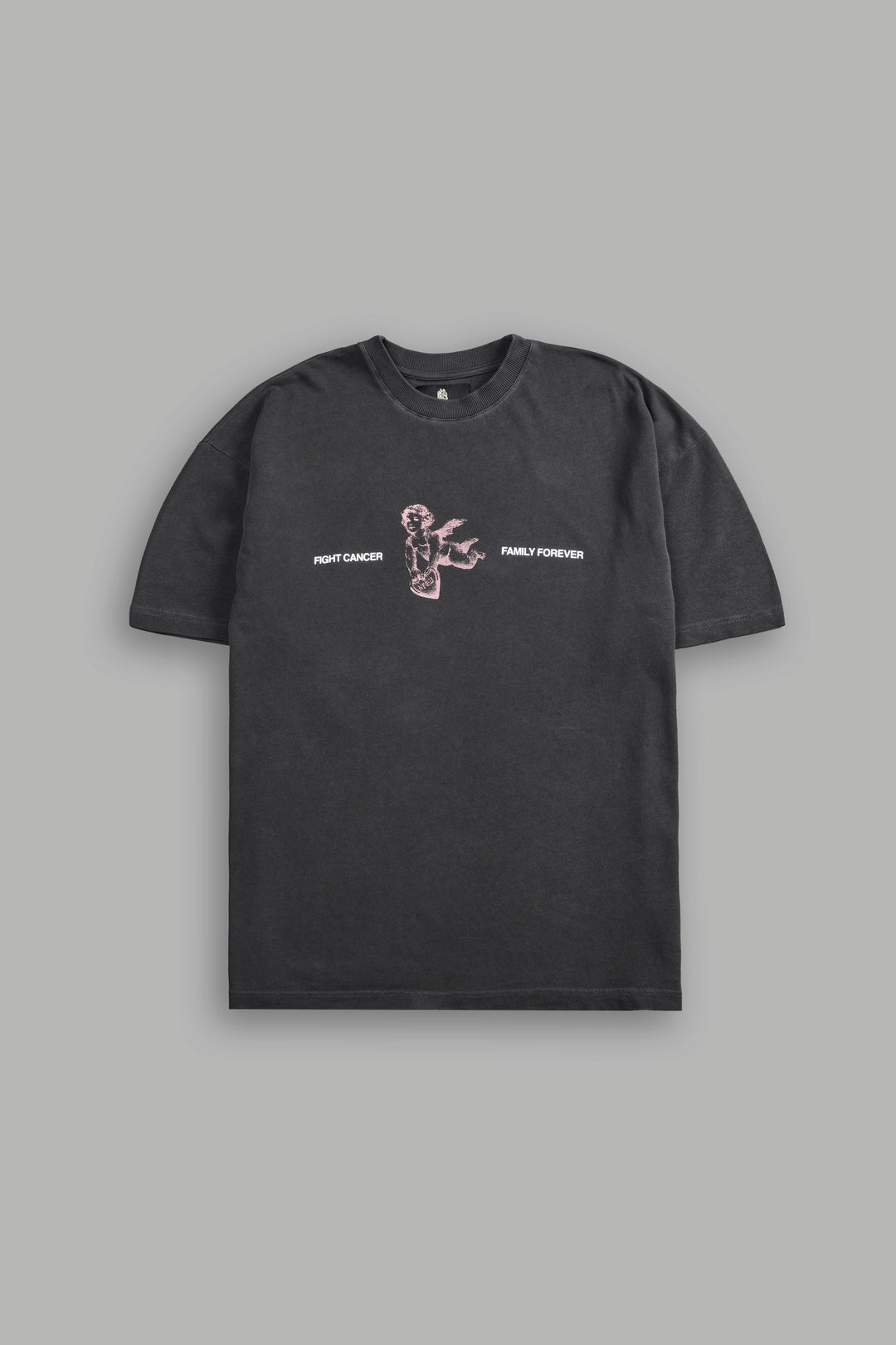 Fight Cancer NFGU "Premium" Oversized Tee in Wolf Gray