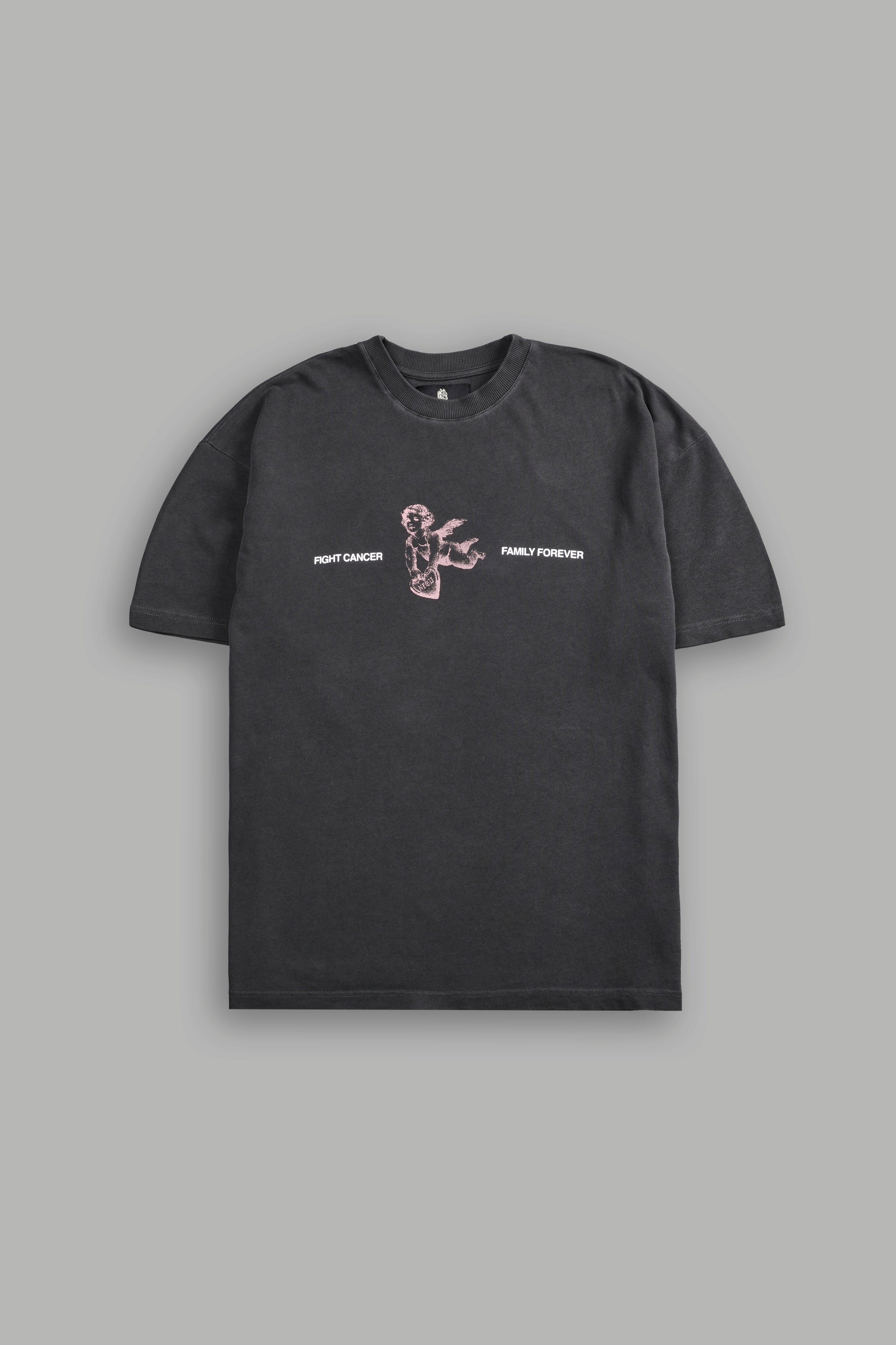 Fight Cancer NFGU "Premium" Oversized Tee in Wolf Gray