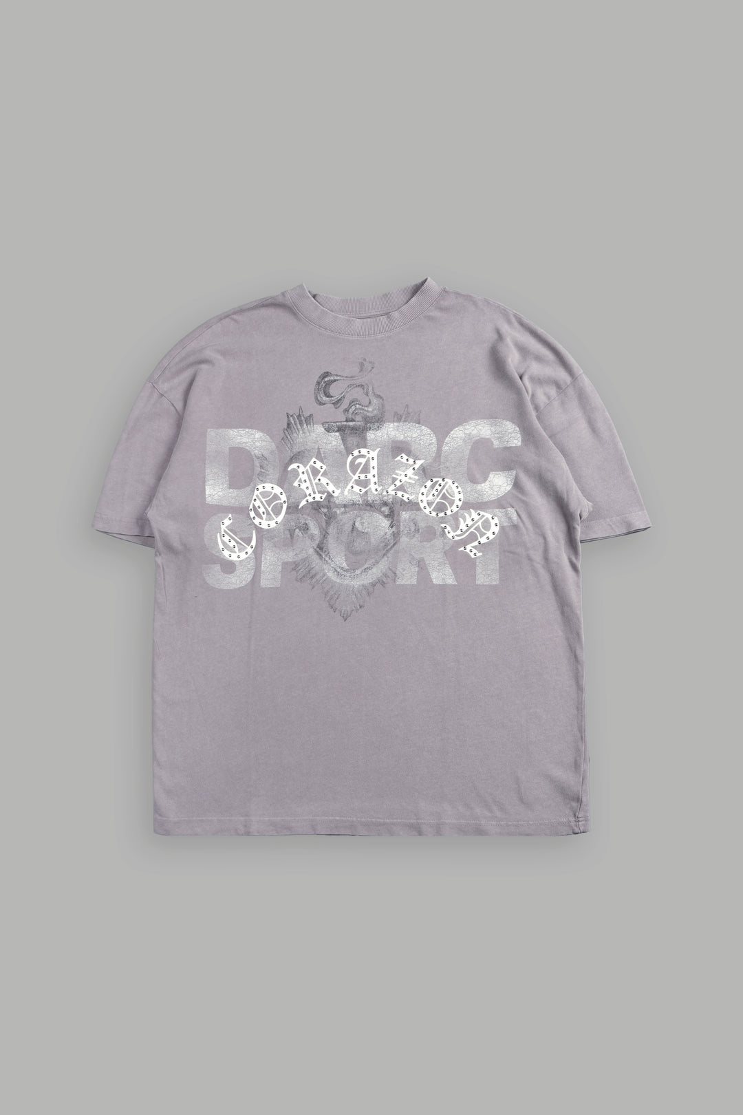 Ds Corazon Premium Oversized Tee In Pale Gray
