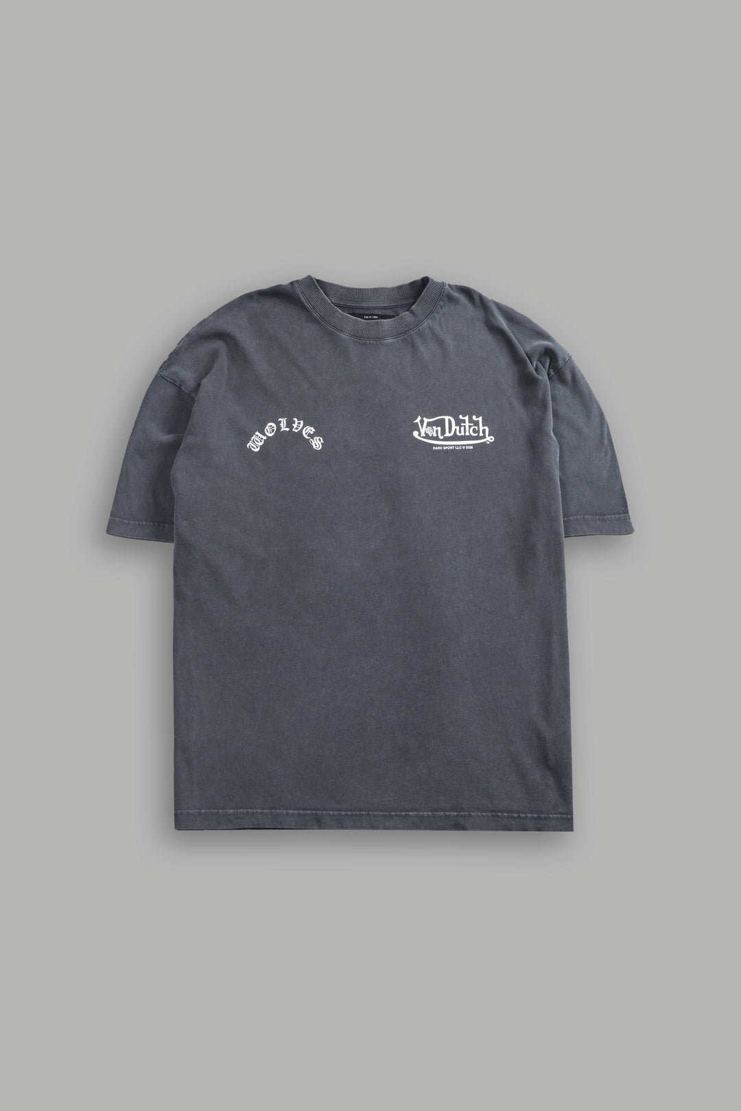 Von Darc Premium Oversized Tee in Wolf Gray