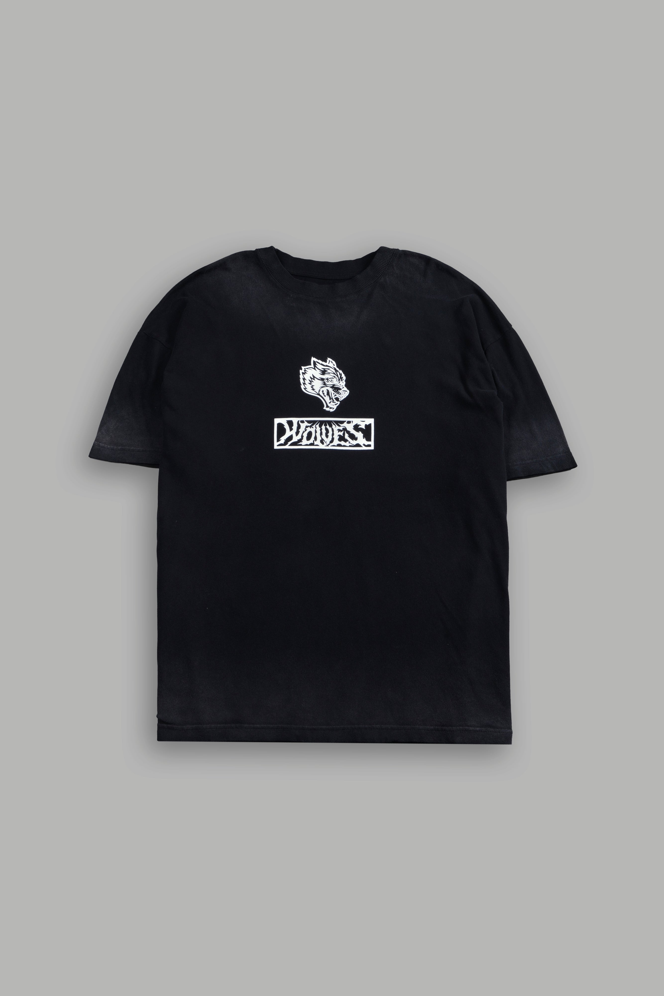 Ghostrider "Premium" Oversized Tee in Black Drift Wash