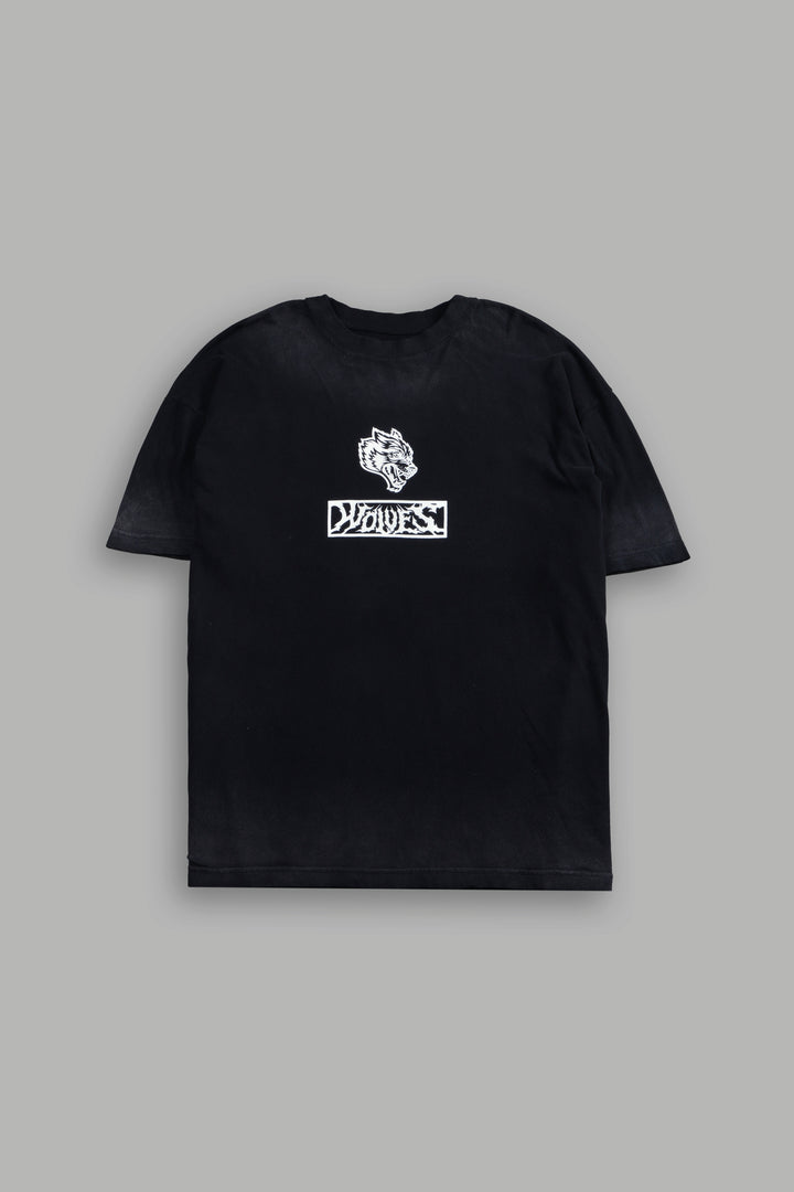 Ghostrider "Premium" Oversized Tee in Black Drift Wash