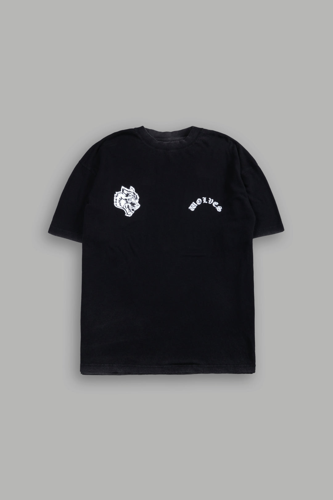 Crossed Hearts Premium Oversized Tee in Black