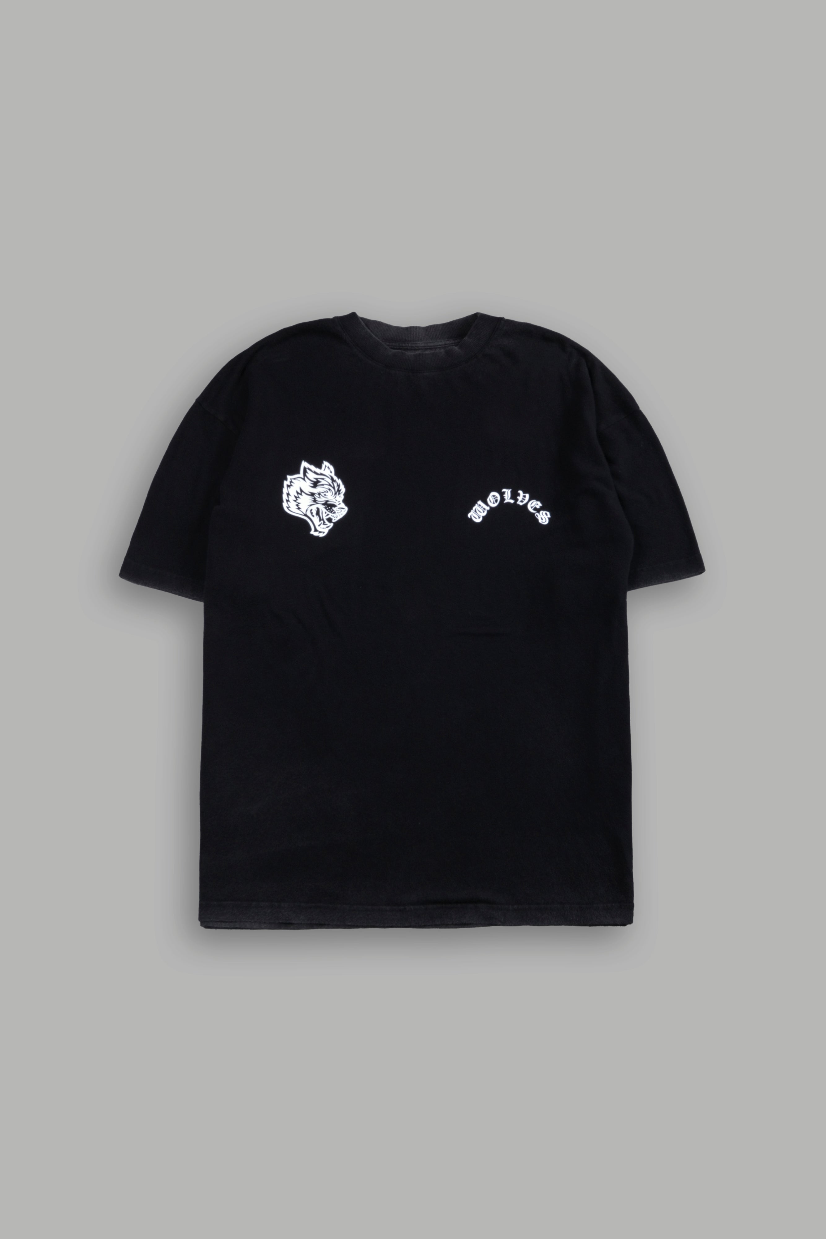 Crossed Hearts Premium Oversized Tee in Black