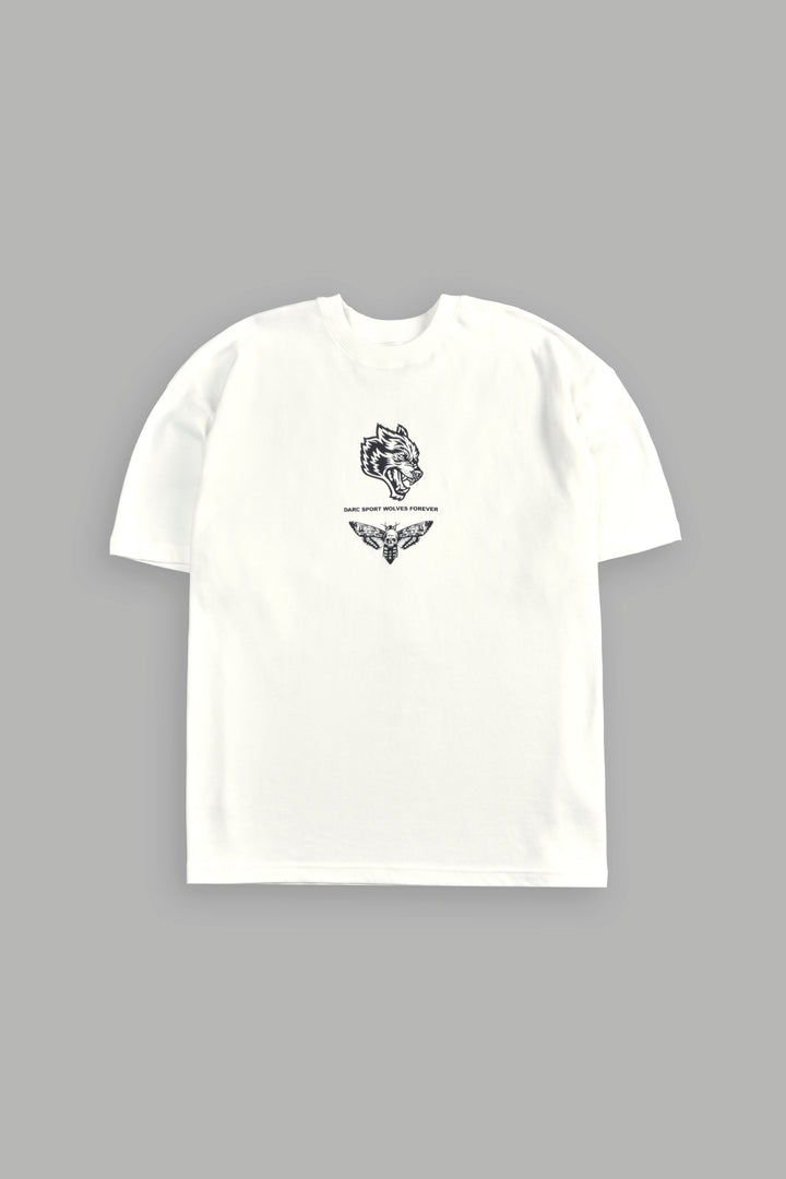 Hesh Flames Unisex "Premium" Oversized Tee in Cream