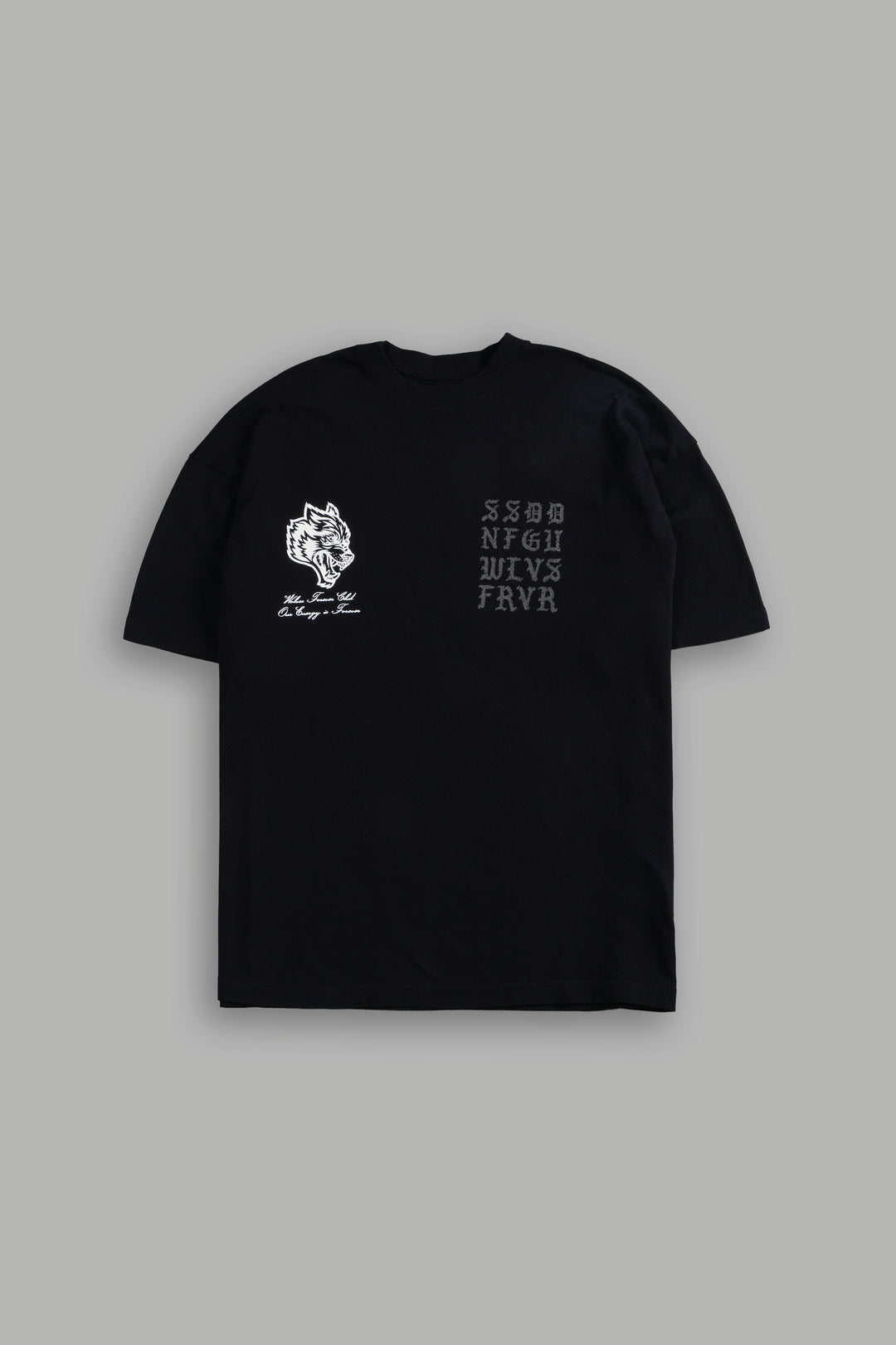 Stone Code "Premium" Oversized Tee in Black