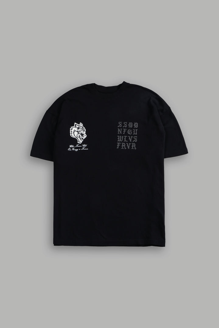 Stone Code "Premium" Oversized Tee in Black
