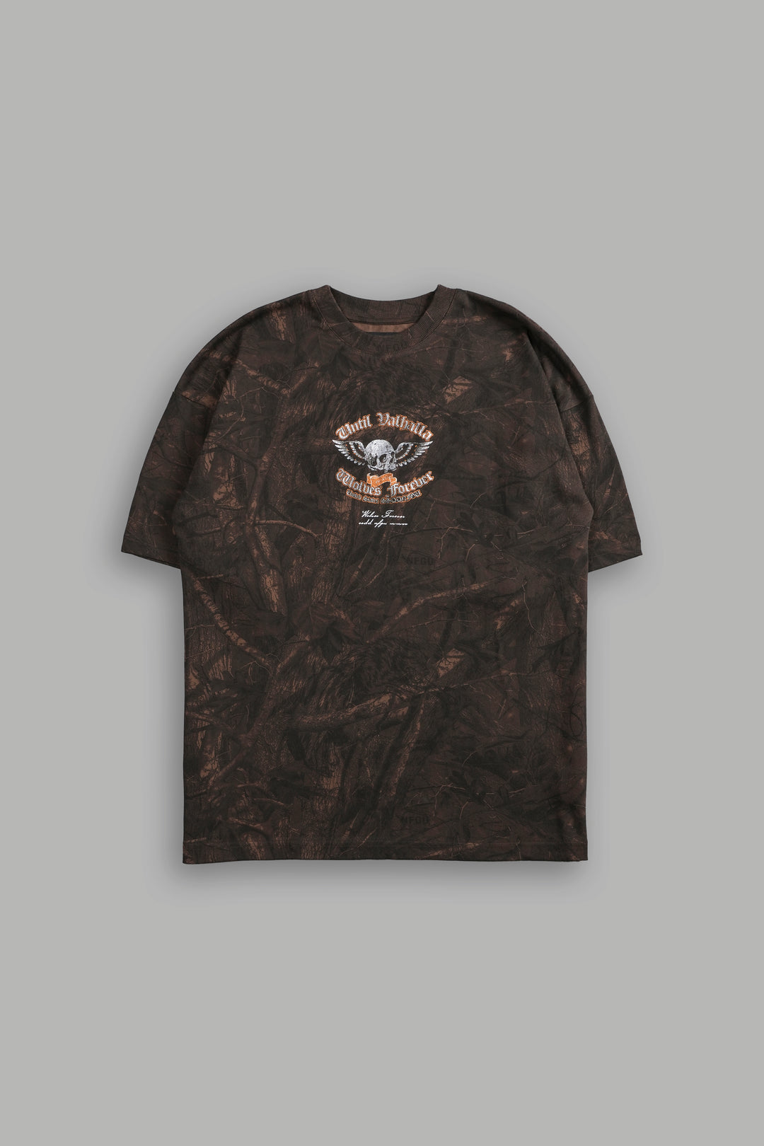 Nomad "Premium" Oversized Tee in Brown Driftwood Forest Camo