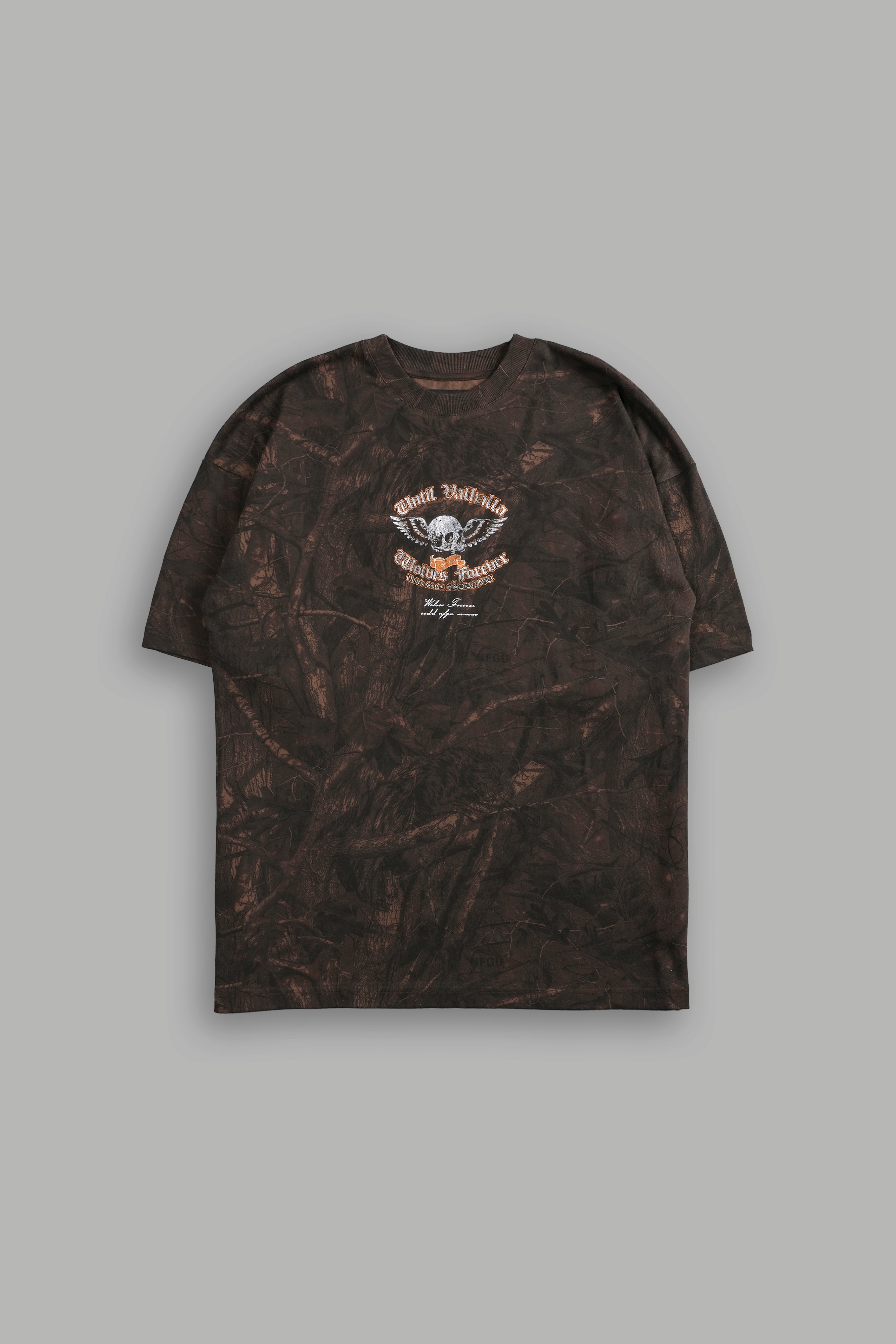 Nomad "Premium" Oversized Tee in Brown Driftwood Forest Camo