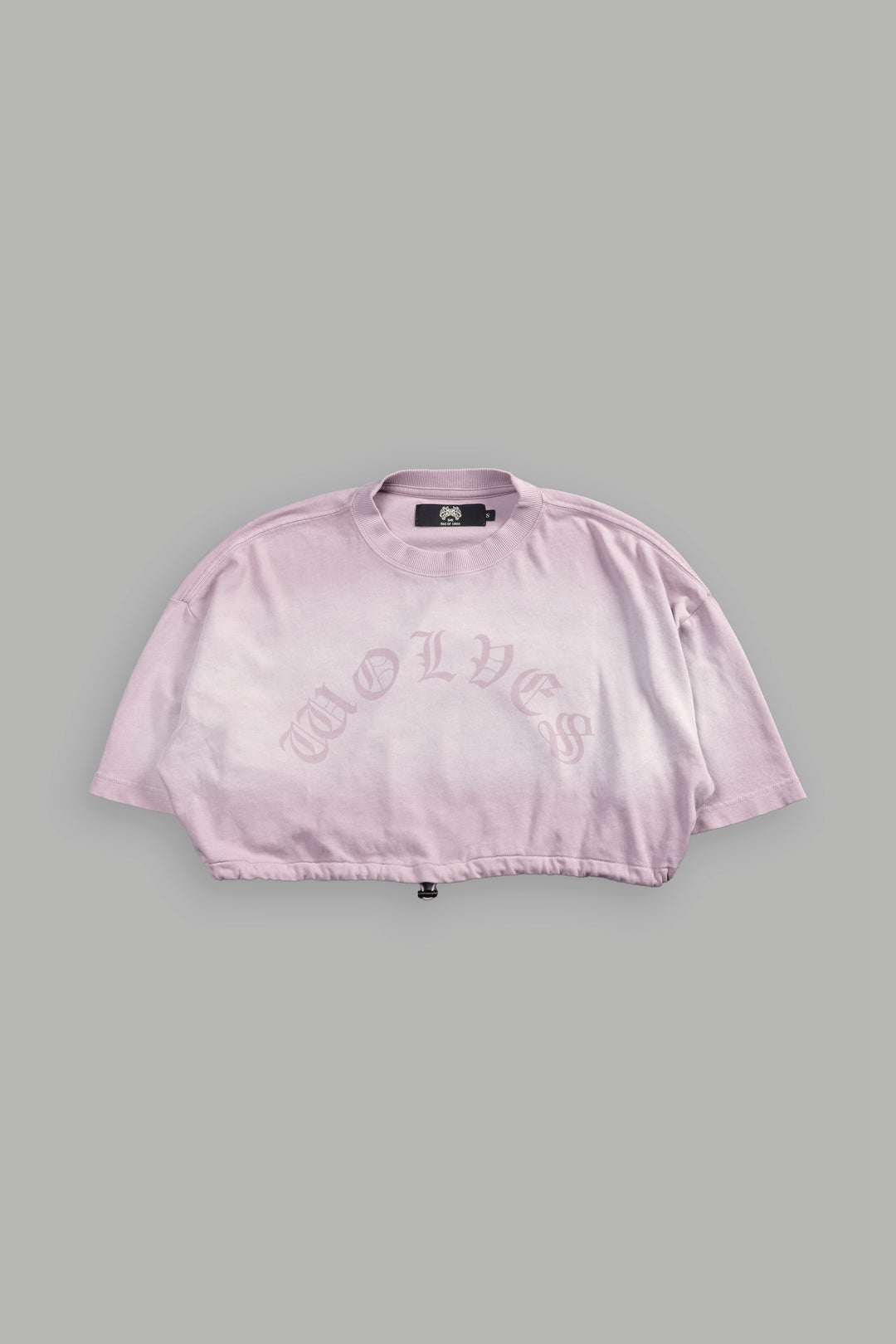 Chopper Bungee Cropped Tee in Purple Smoke Horizon Sun Fade