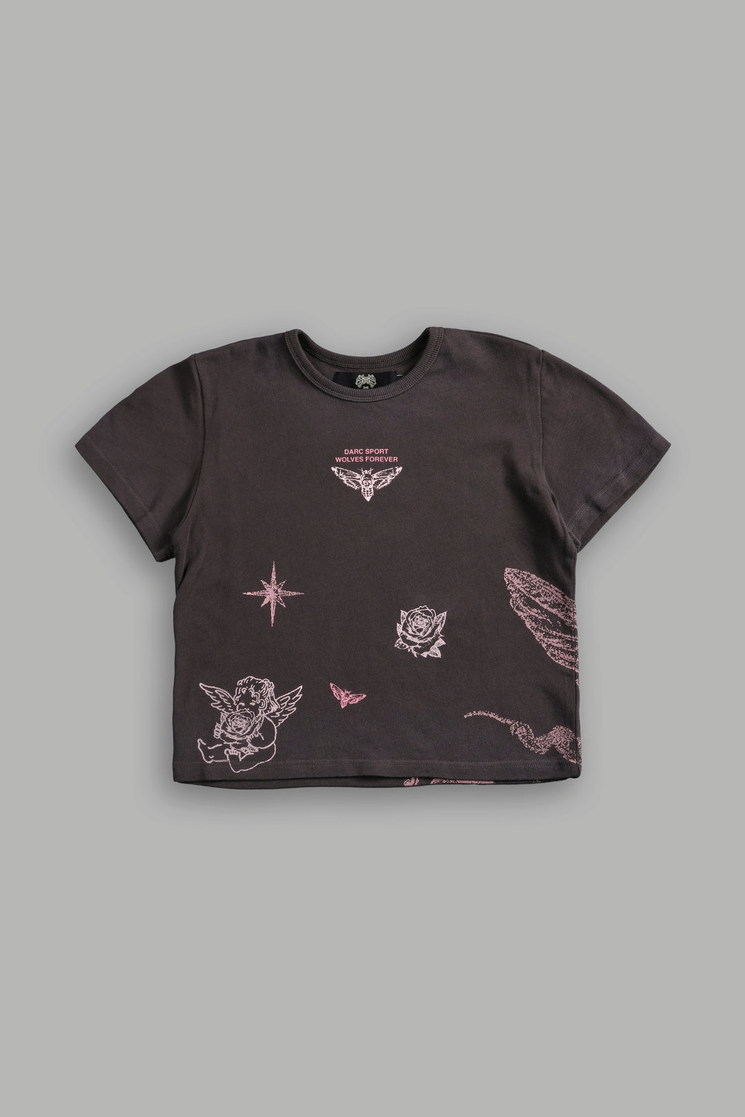 Sacred Flash "Timeless" Tee in Darc Brown Drift Wash