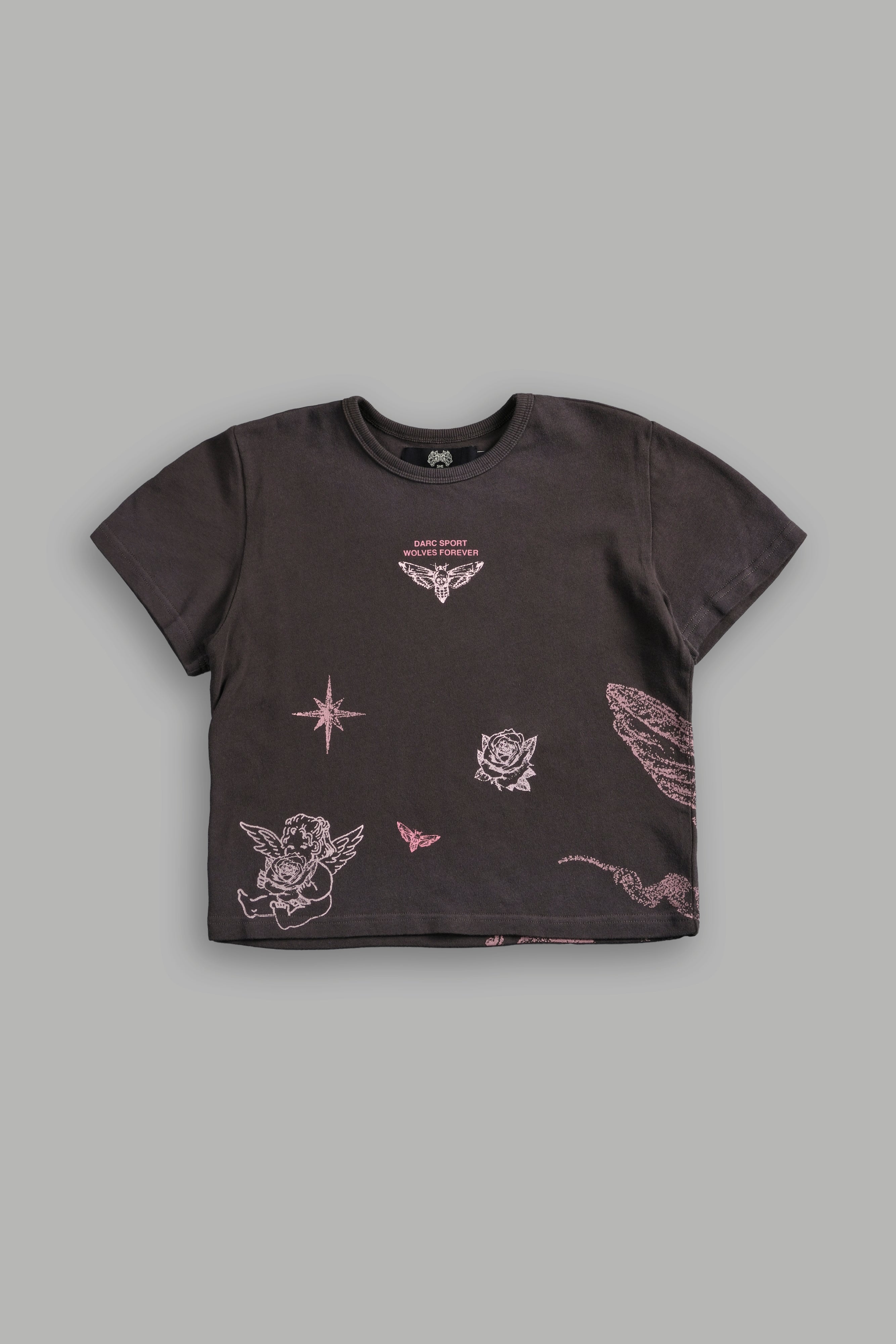 Sacred Flash "Timeless" Tee in Darc Brown Drift Wash