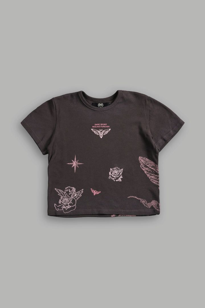 Sacred Flash "Timeless" Tee in Darc Brown Drift Wash