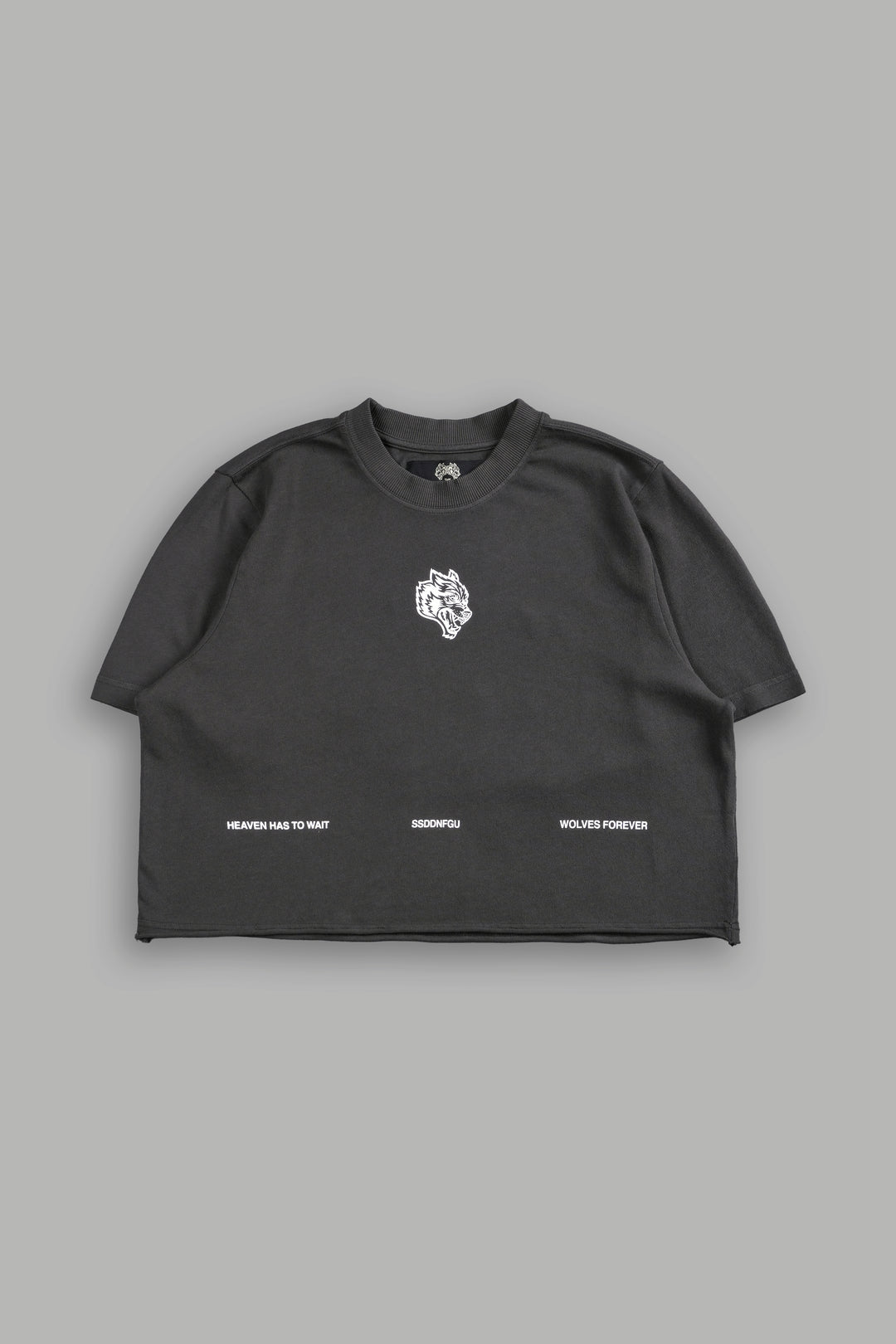 Death Moth Forever "Premium" (Cropped) Tee in Wolf Gray