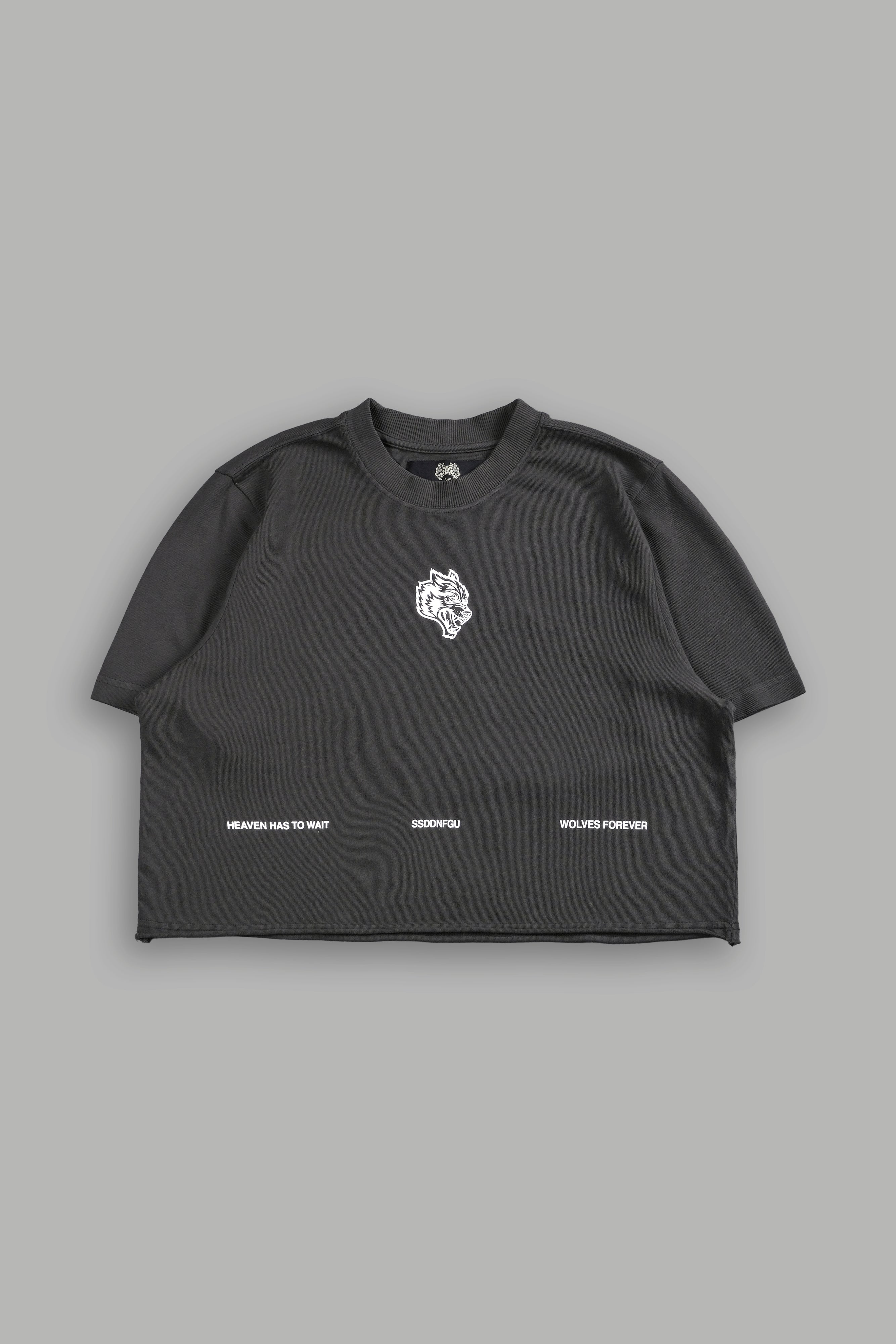 Death Moth Forever "Premium" (Cropped) Tee in Wolf Gray